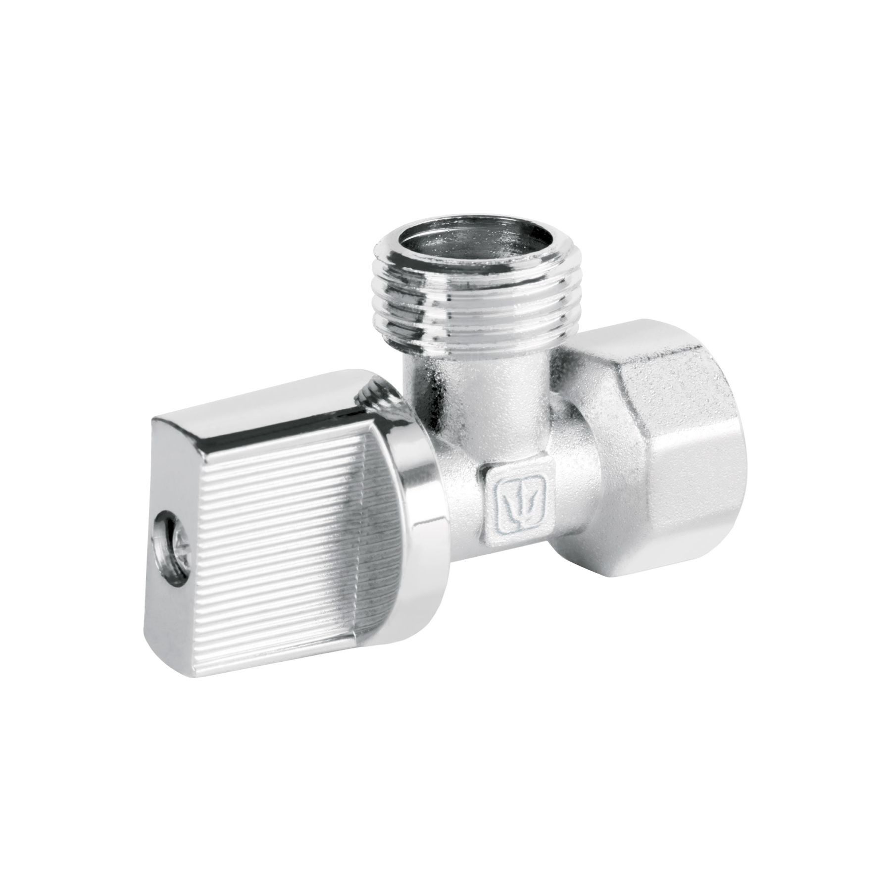 Llave angular de 1/2', 1/4 de vuelta, blíster, FOSET BASIC