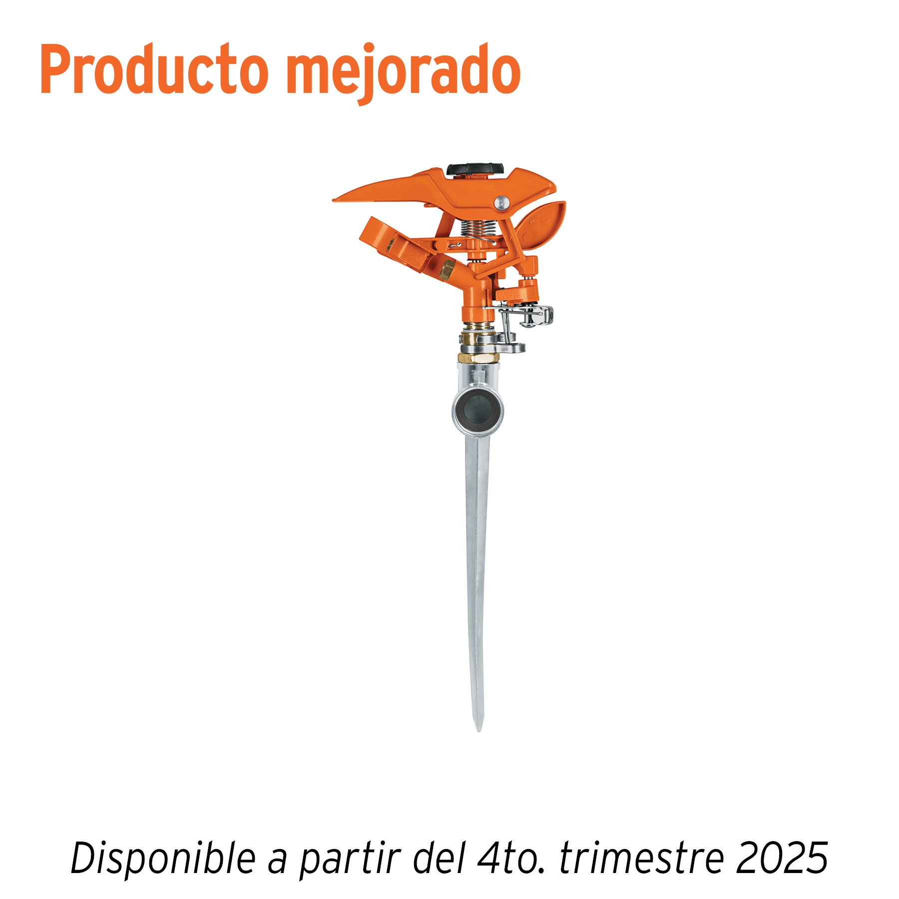 Aspersor metálico, cabeza sola, Truper