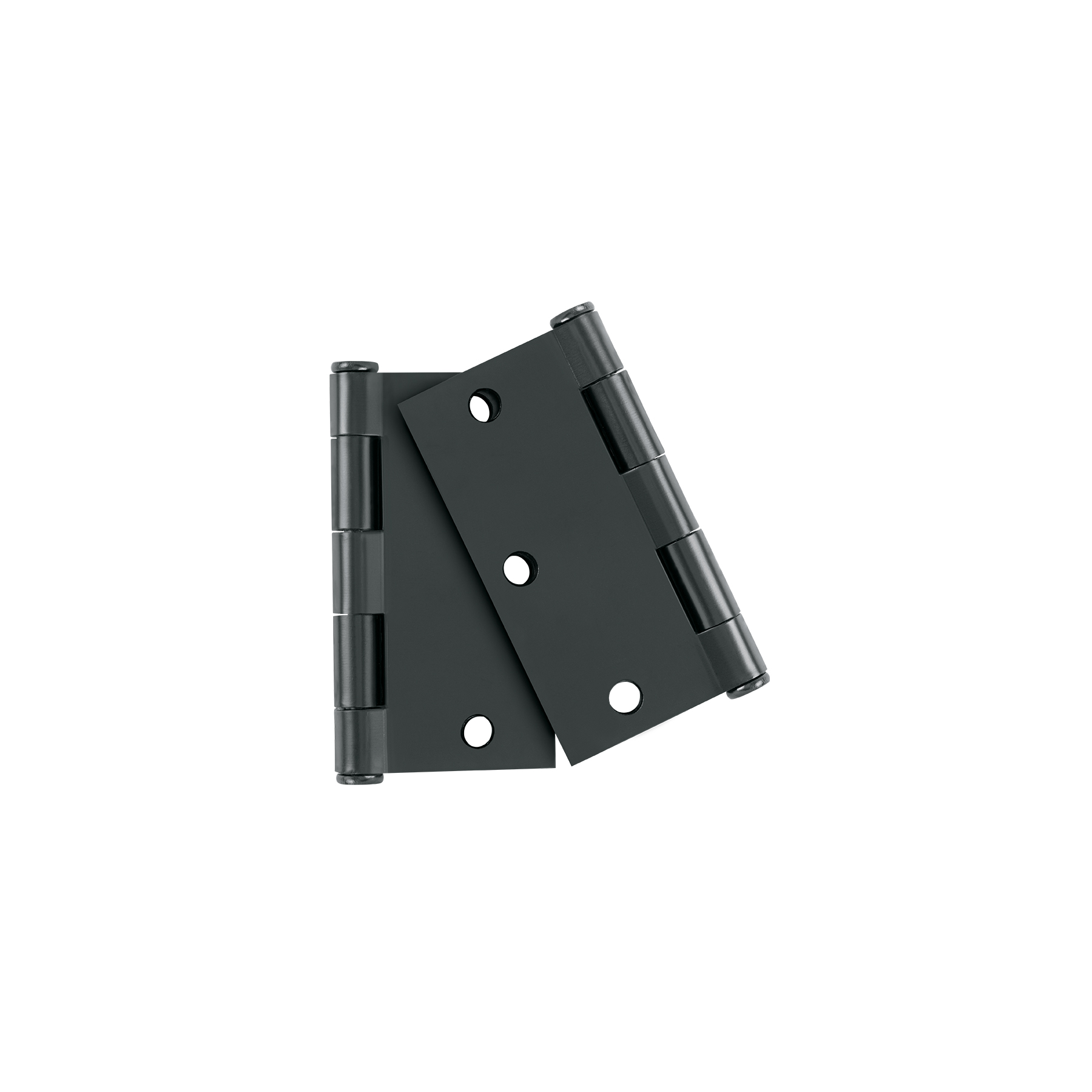 Bolsa c/2 bisagras cuadradas 3-1/2' acero negro, plana