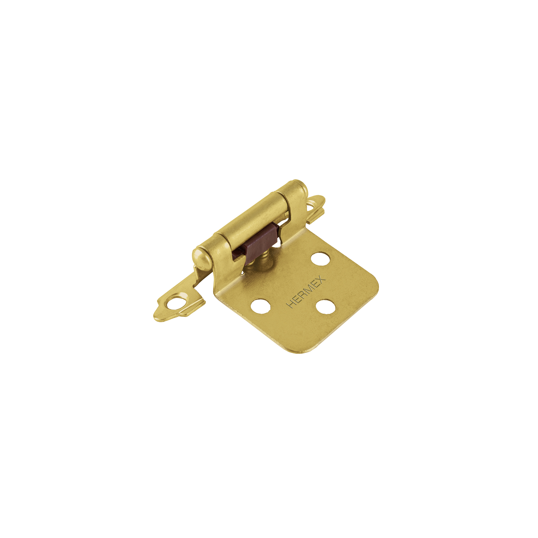 Bolsa con 2 bisagras parche de 7cm, latonado, HERMEX