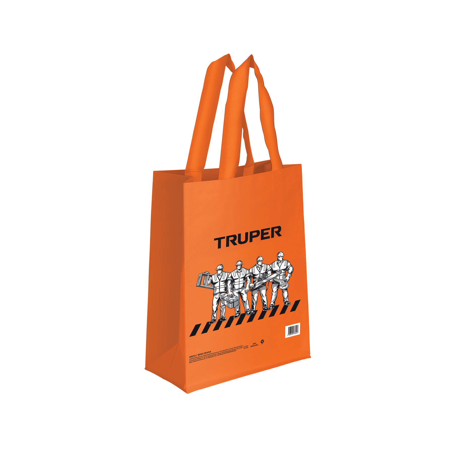 Bolsa ecológica naranja de 30 x 34 cm, Truper
