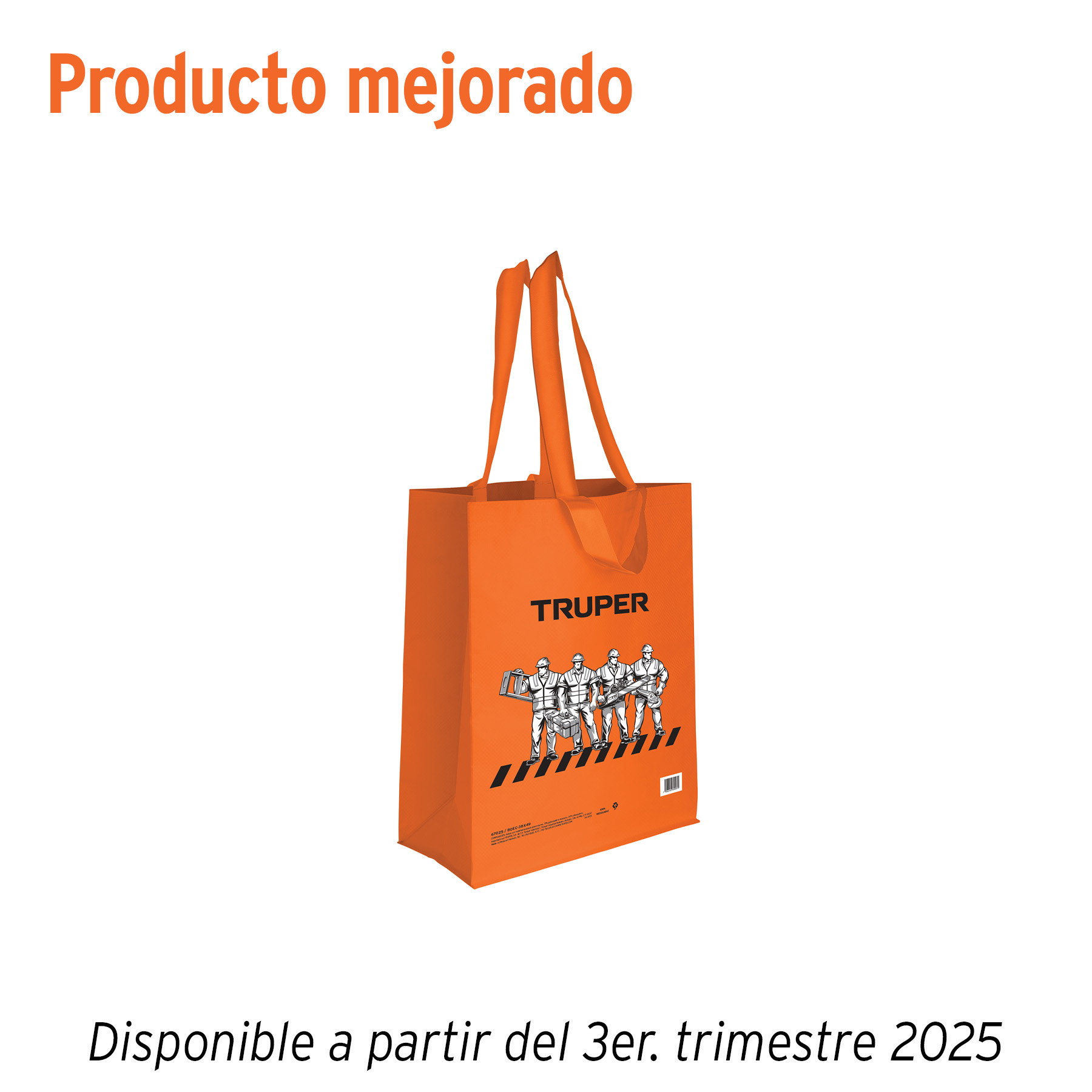 Bolsa ecológica naranja de 38 x 49 cm, Truper