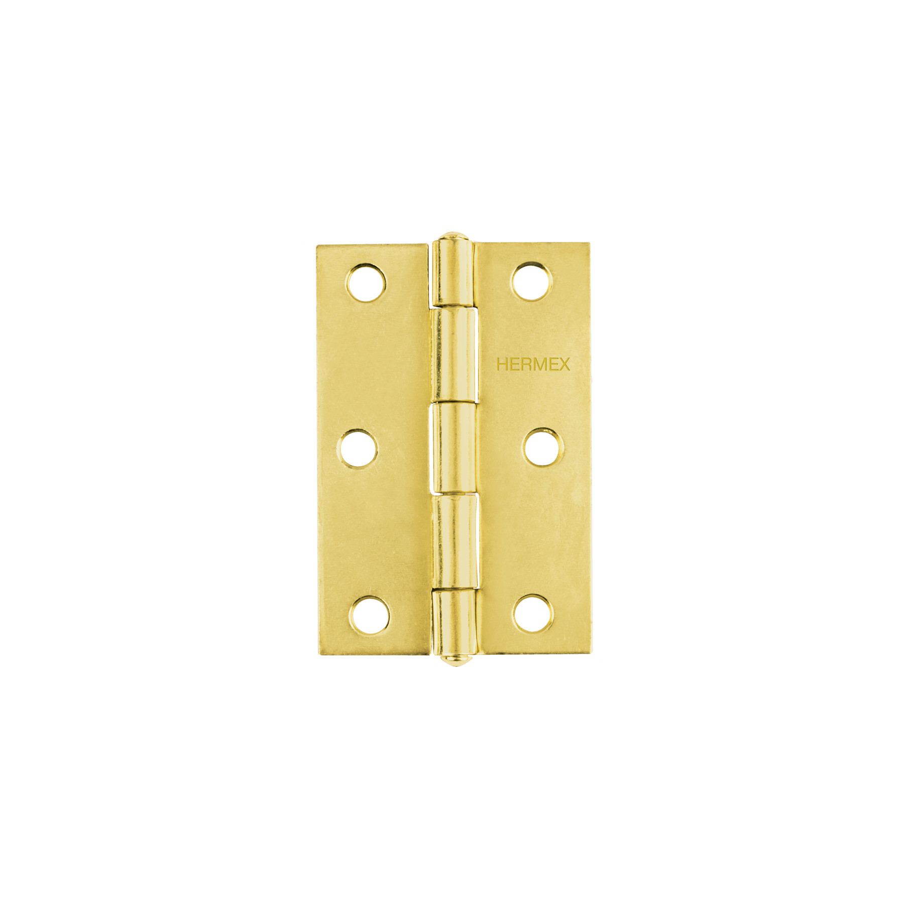 Bisagra rectangular 3' acero latonado, HERMEX