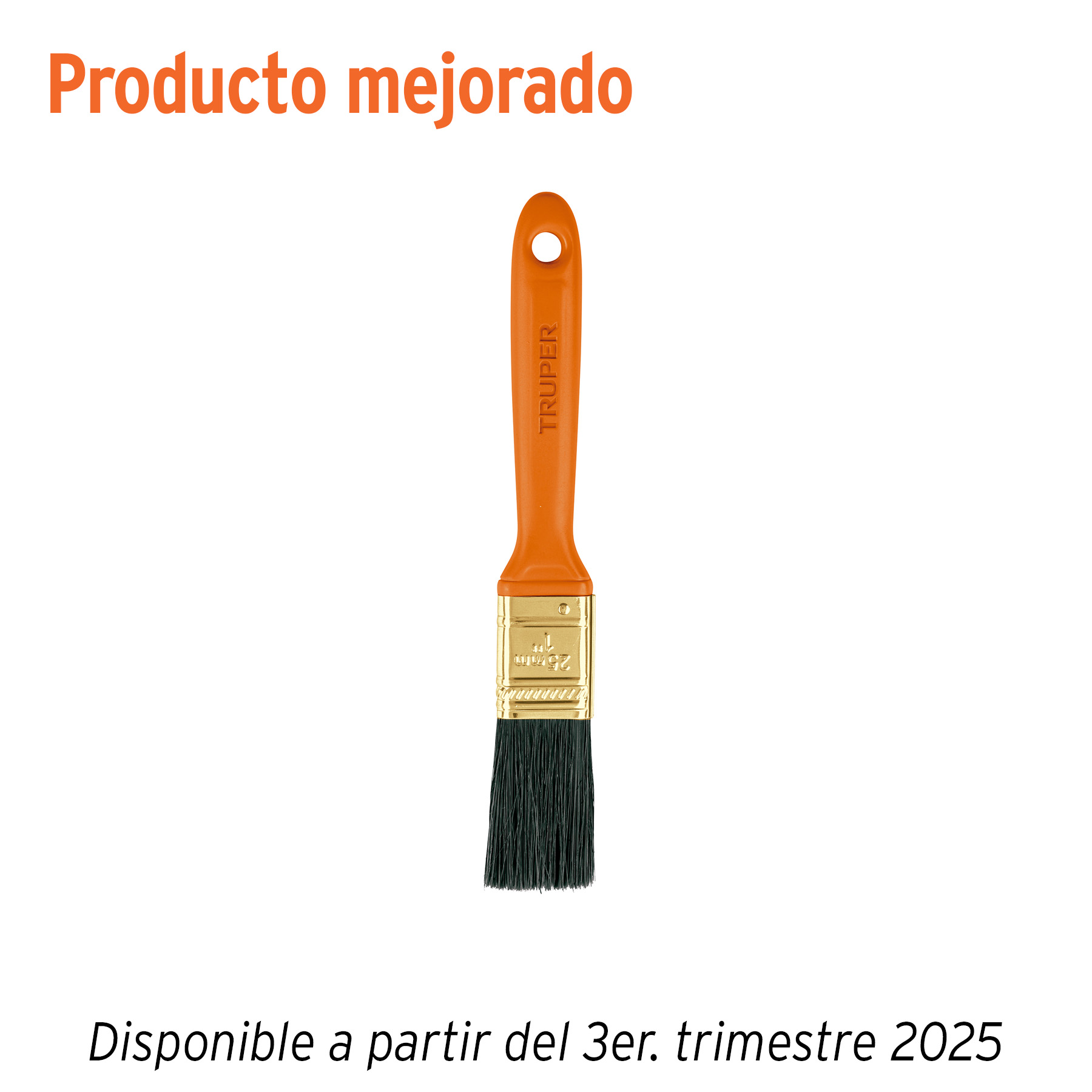 Brocha profesional de 1' con mango de plástico, Truper