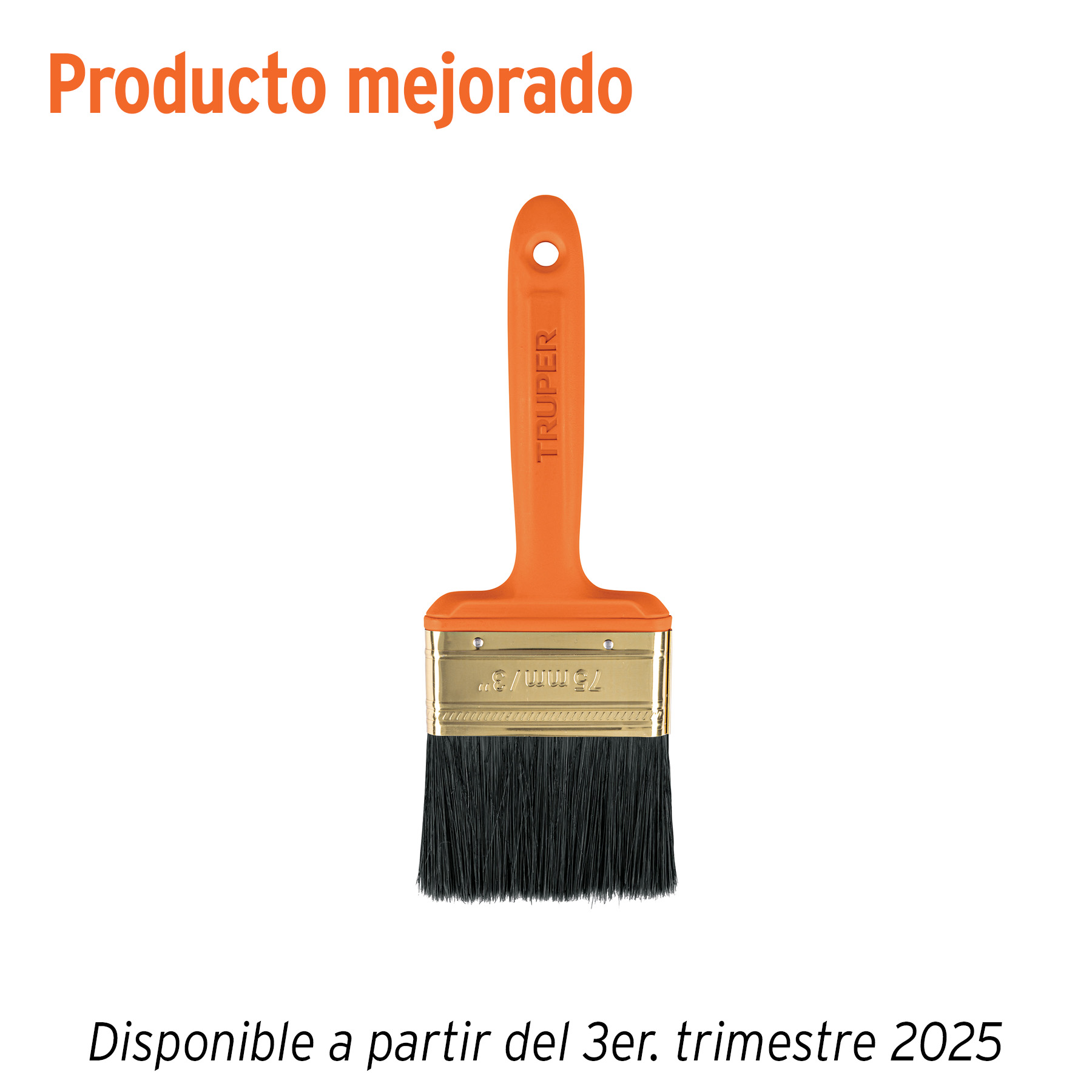 Brocha profesional de 3' con mango de plástico, Truper