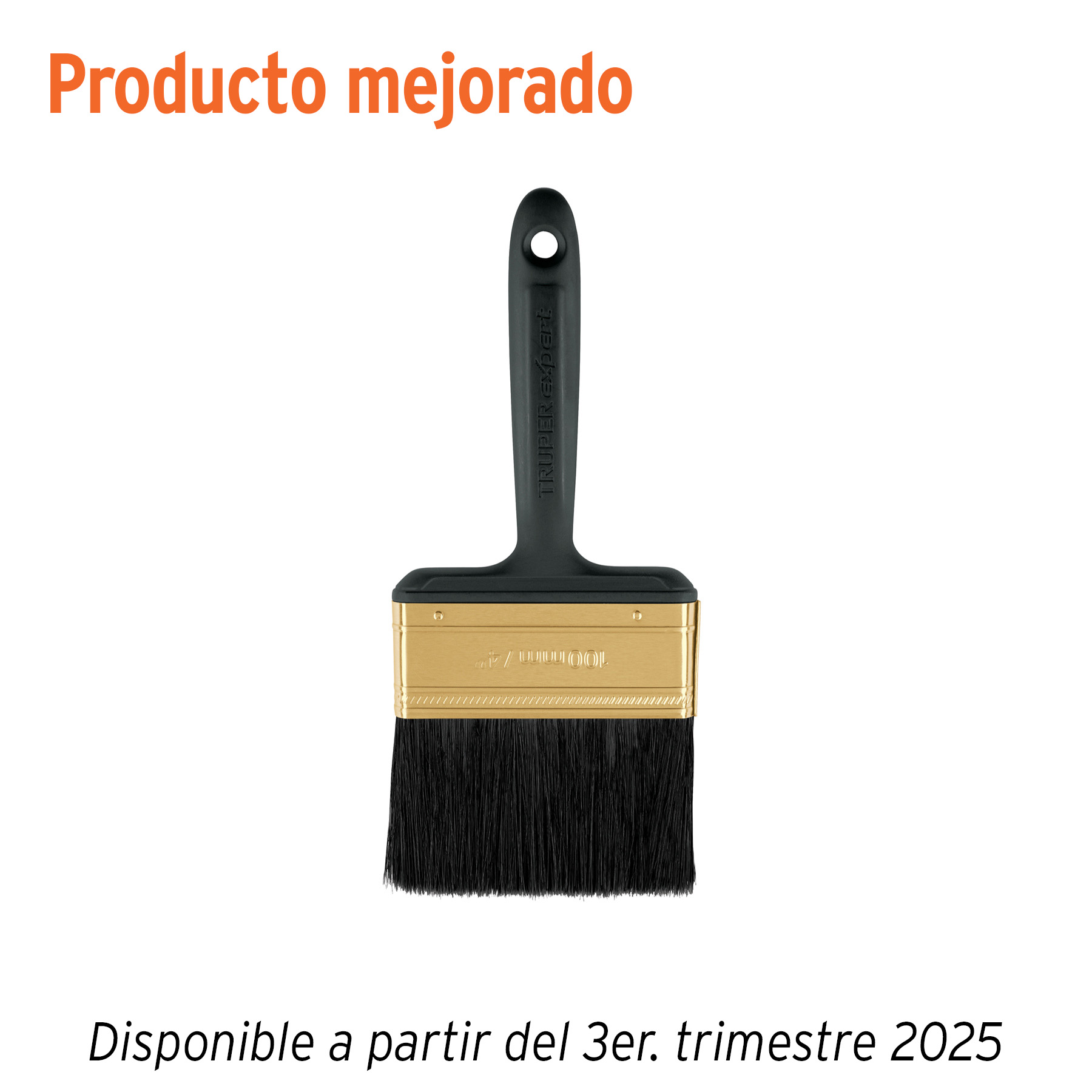 Brocha profesional de 4' mango de plástico, Truper Expert