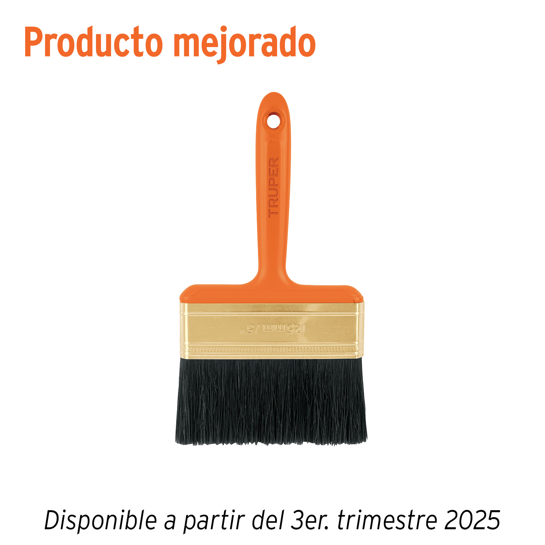 Brocha profesional de 5' con mango de plástico, Truper