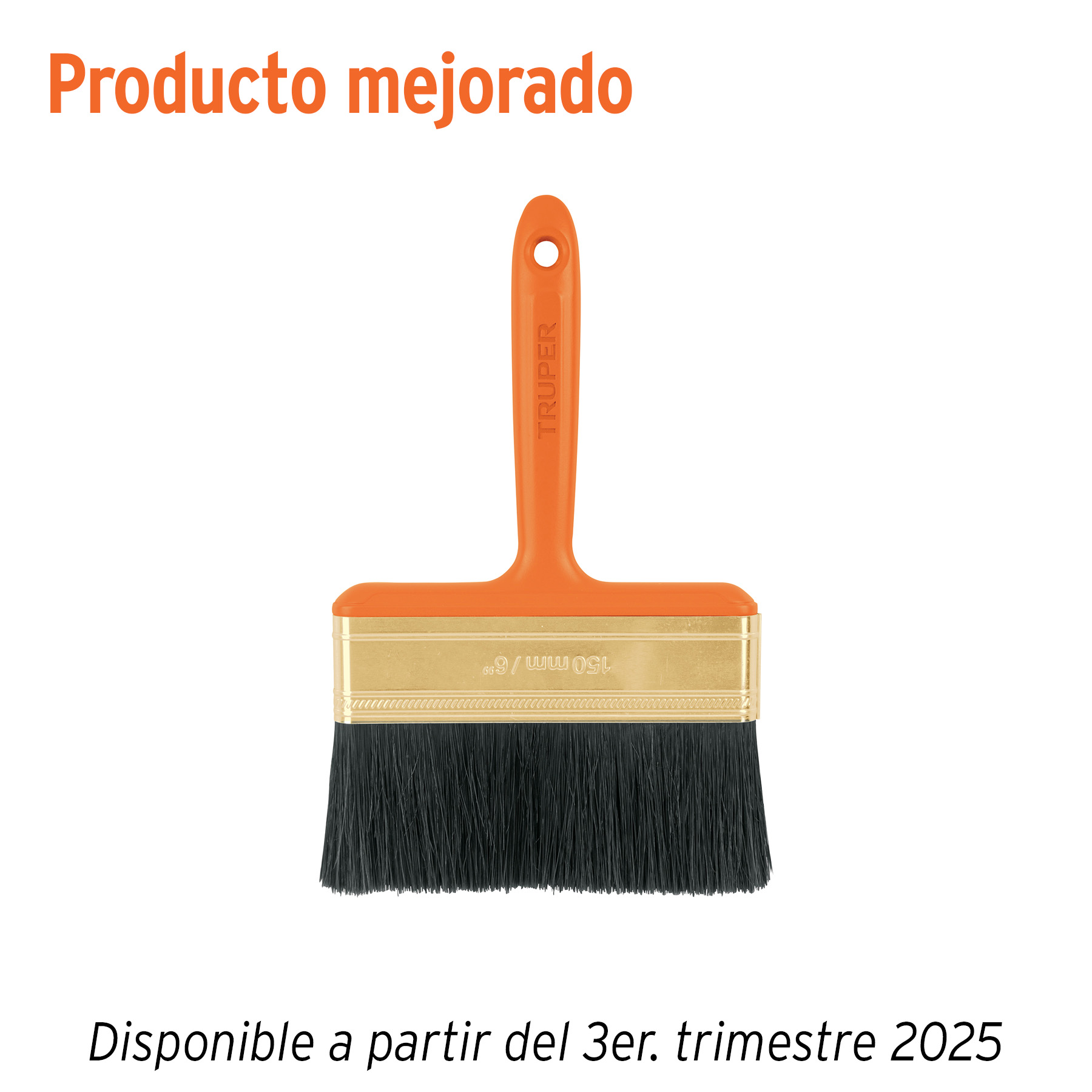 Brocha profesional de 6' con mango de plástico, Truper