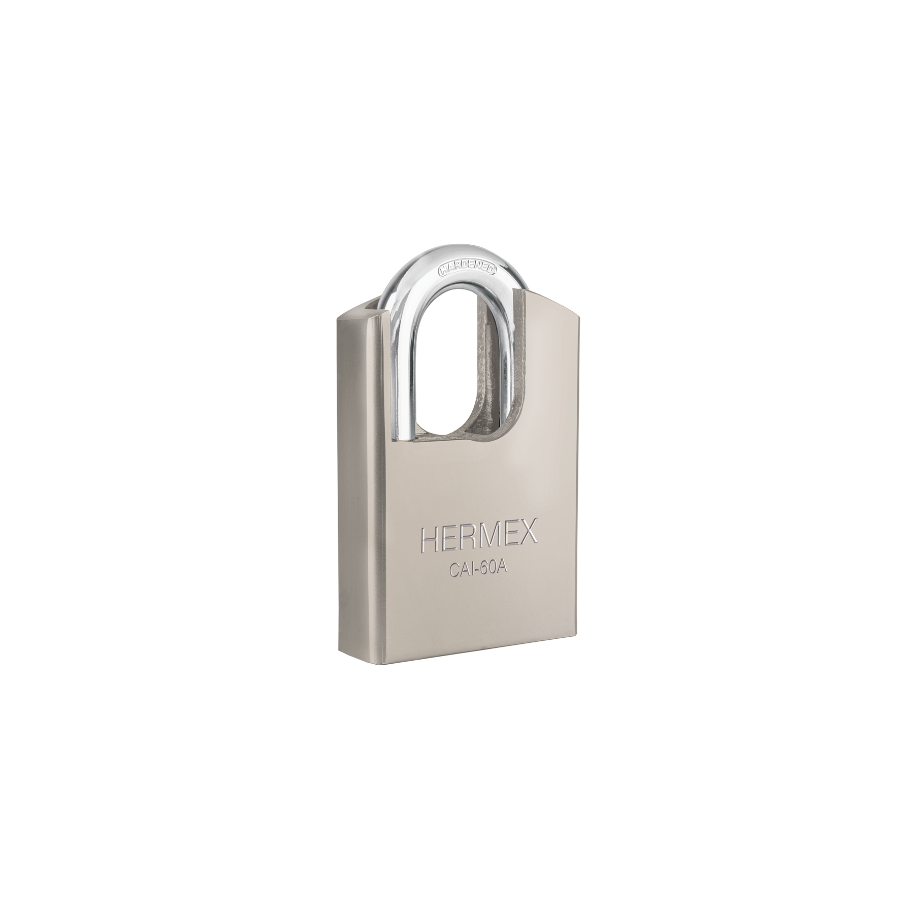 Candado de acero, máxima seguridad, 60mm, llave anti-ganzúa