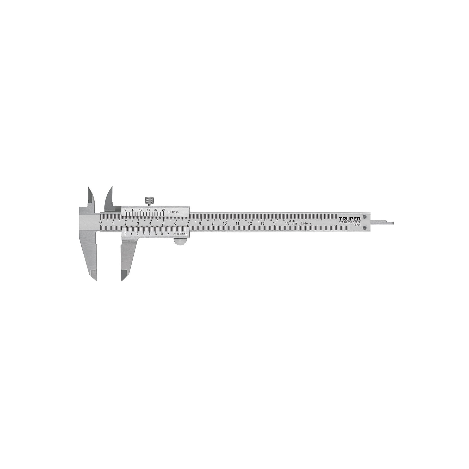 Calibrador vernier analógico 6' acero inox, std y mm, Truper