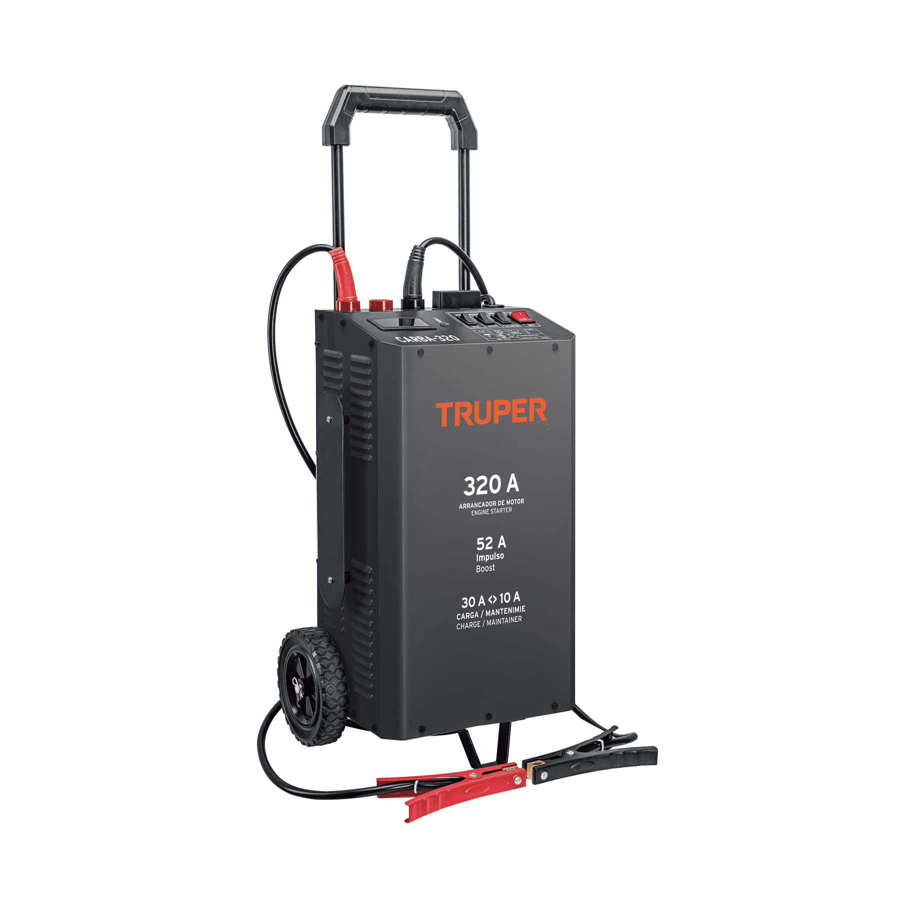 Cargador de baterías 50A, arrancador de 500A, 12V/24V