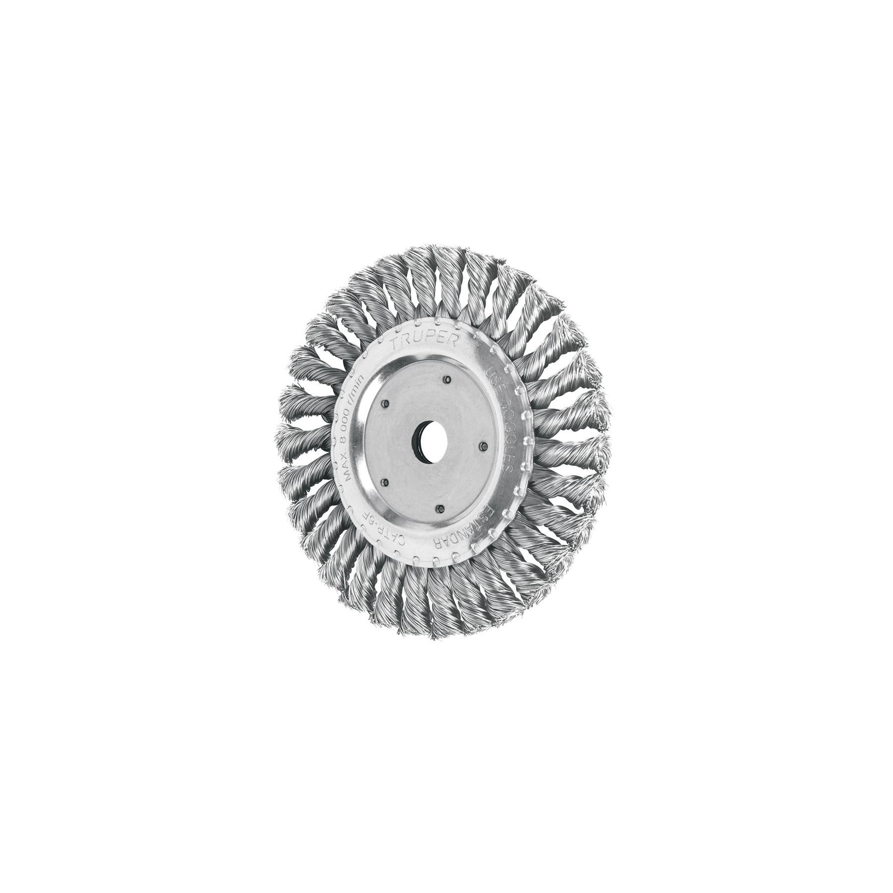 Carda trenzado fino 6' x 5/8' para esmeril, Truper