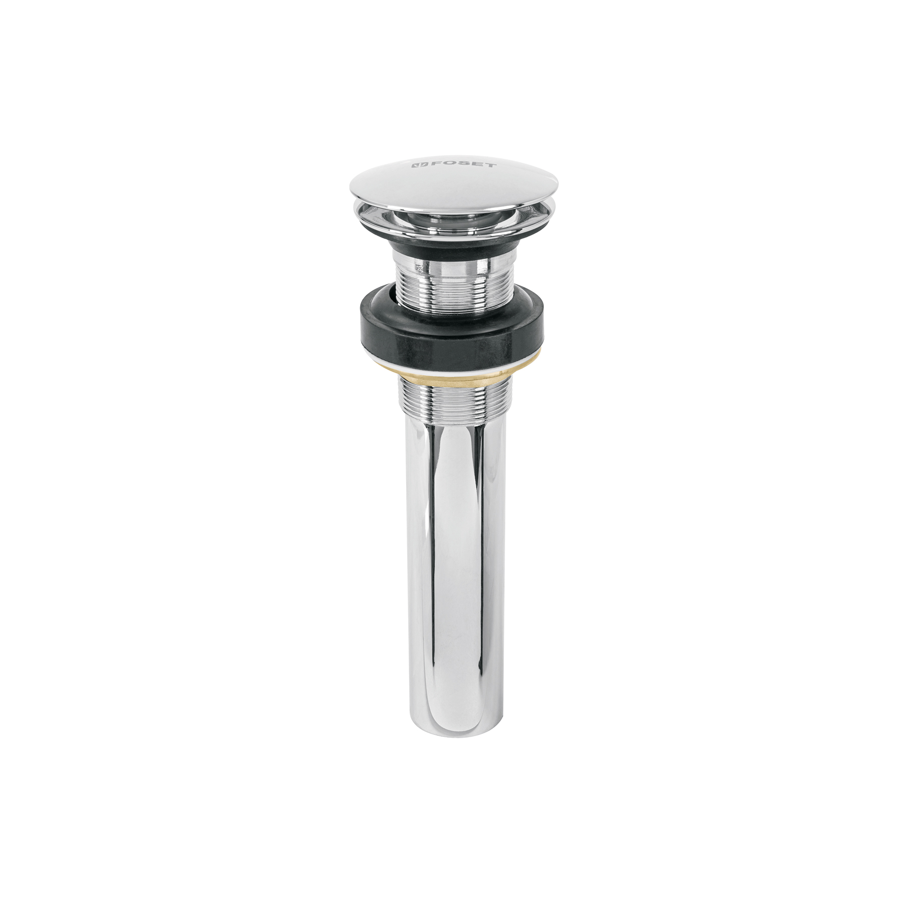 Contra p/lavabo, 1-1/4', sin rebosadero, hongo, latón, cromo