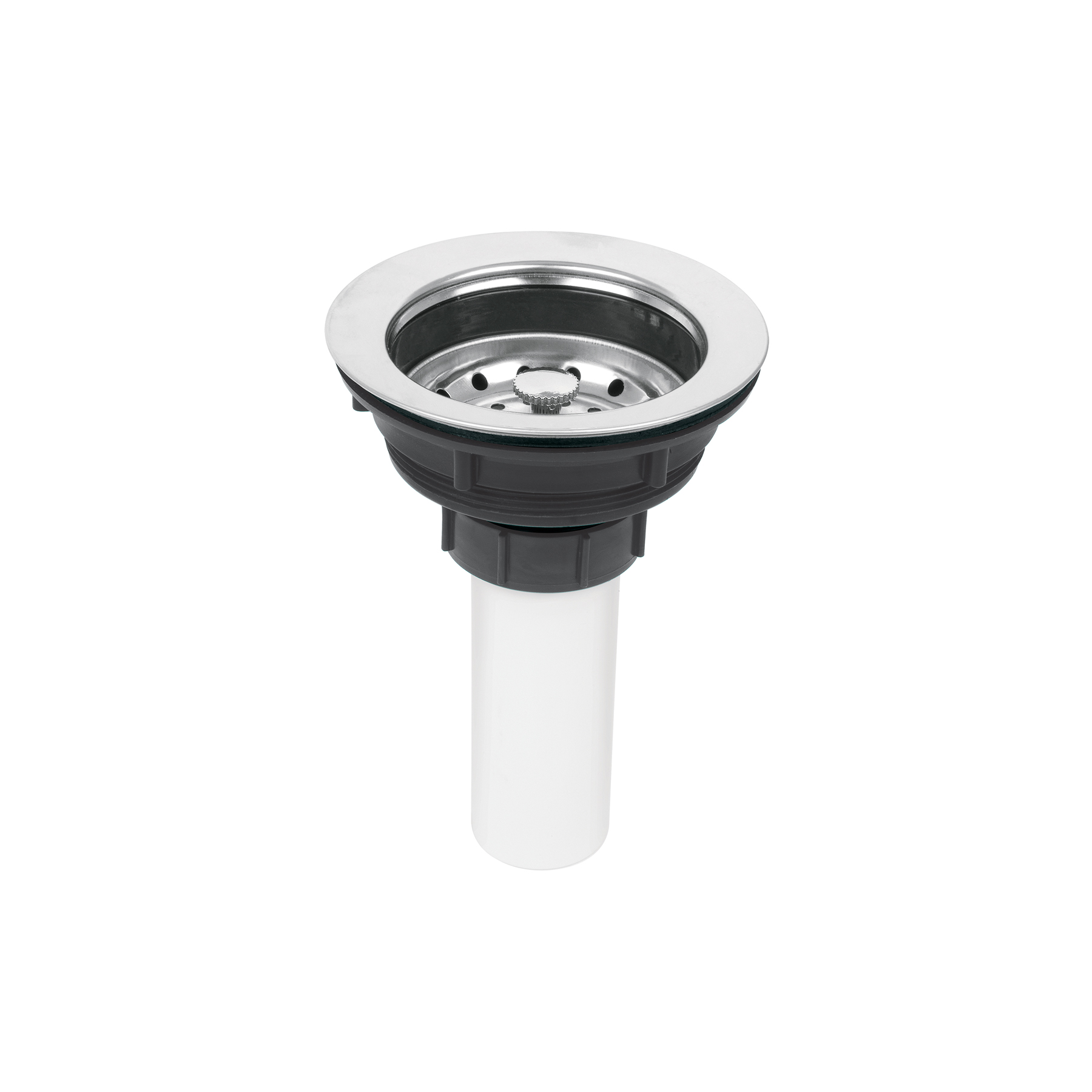 Contracanasta 3-1/2' inox, tubo plástico, Foset