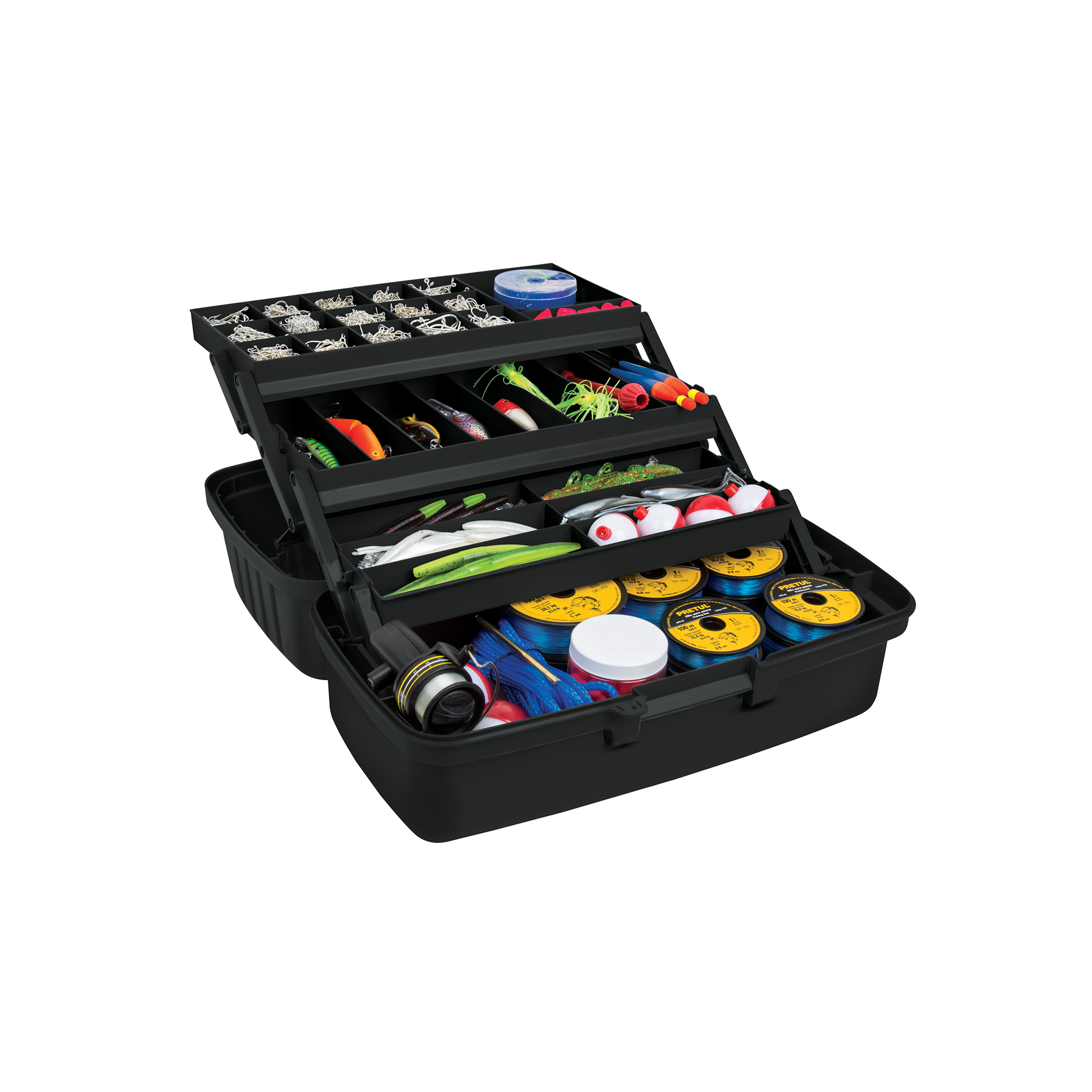 Caja para pesca de 16' con 3 bandejas deslizables, Truper