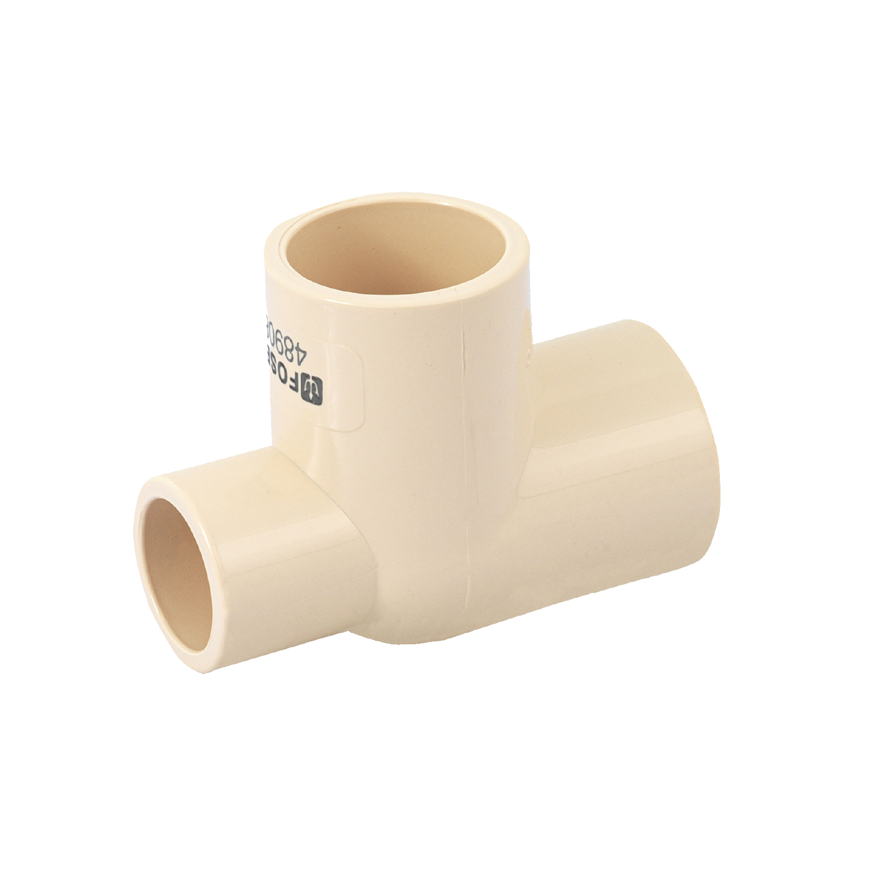 Tee reducida lateral de CPVC 3/4' x 1/2' x 3/4', Foset
