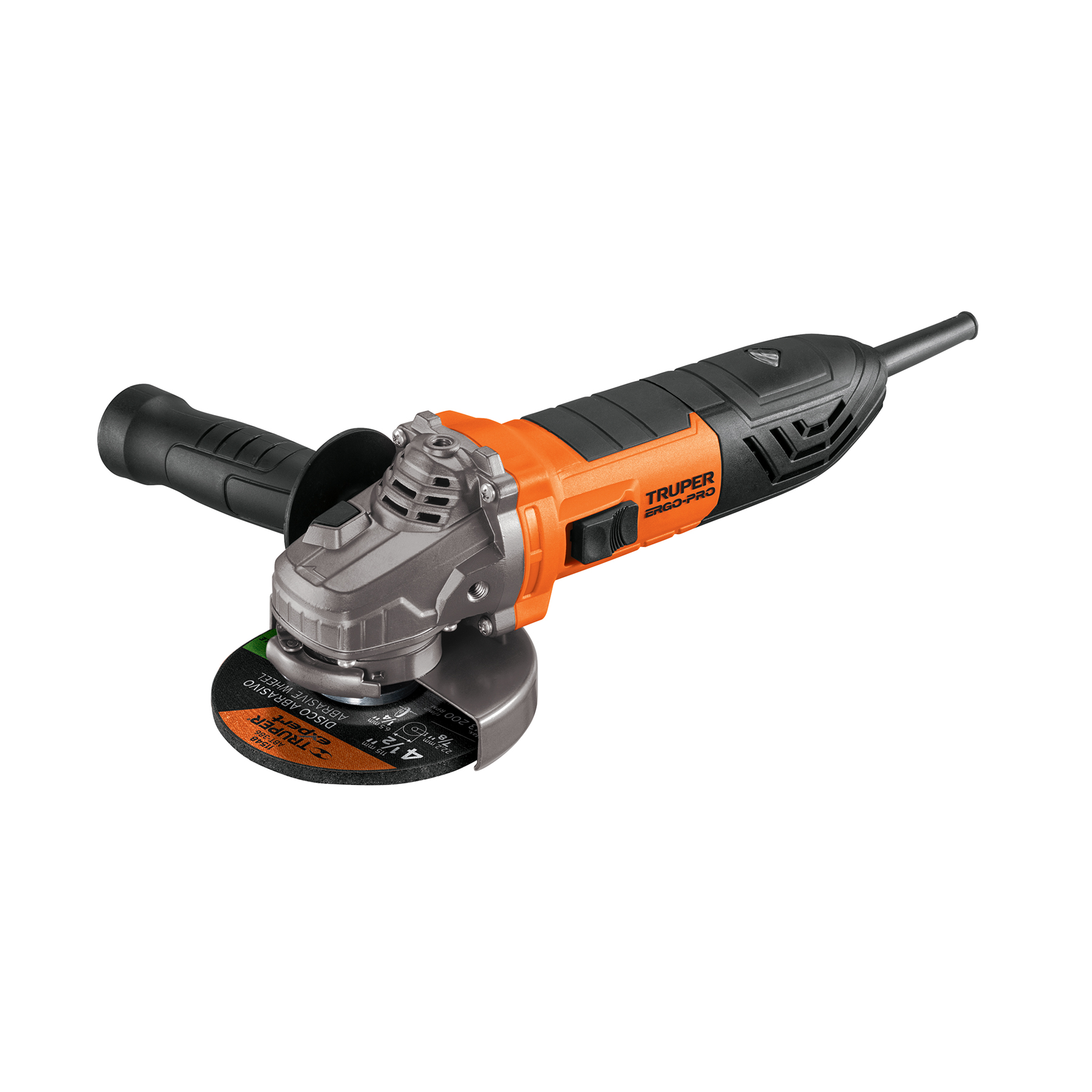 Esmeriladora angular 4-1/2', 850W, TRUPER ERGO PRO