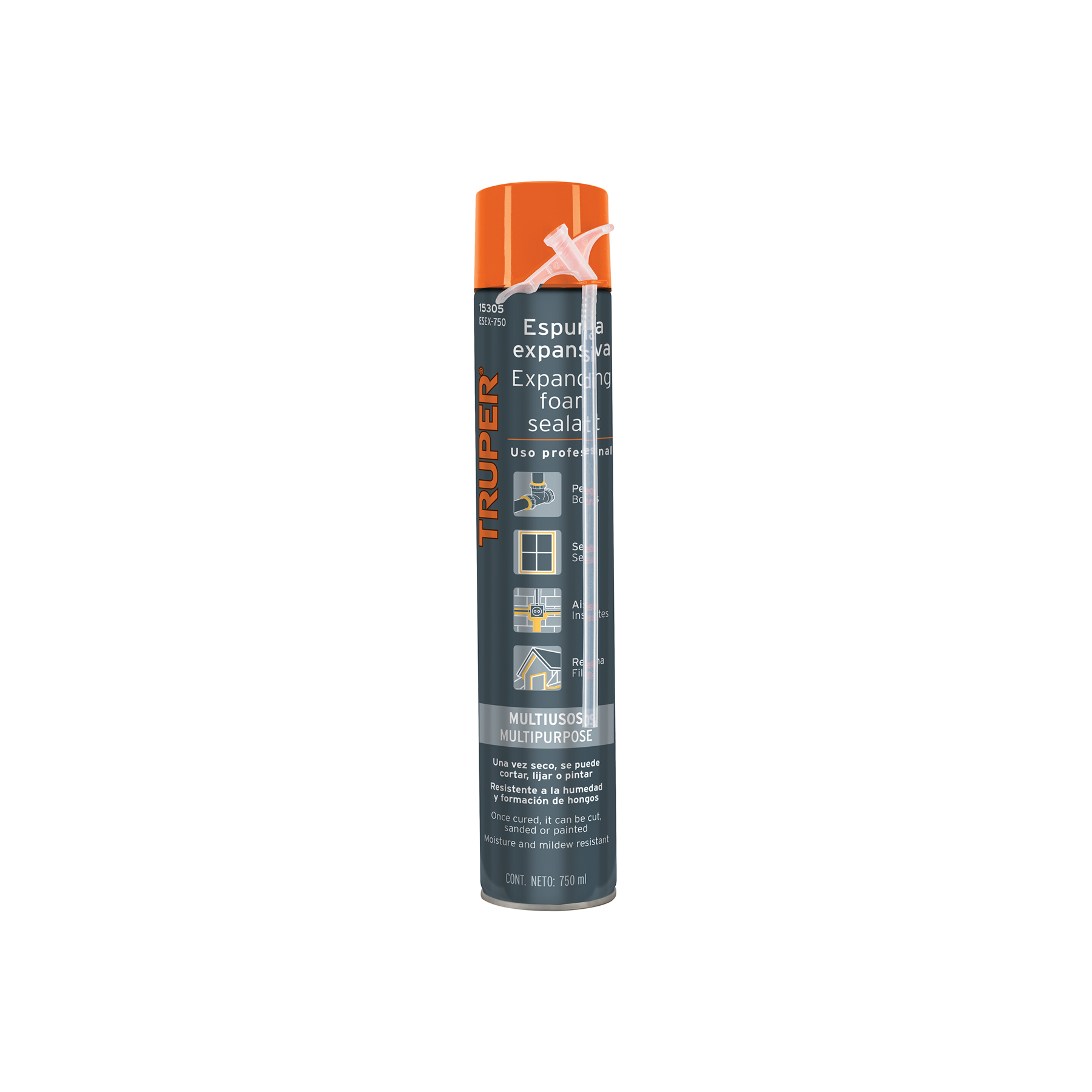 Espuma expansiva de 750 ml, Truper