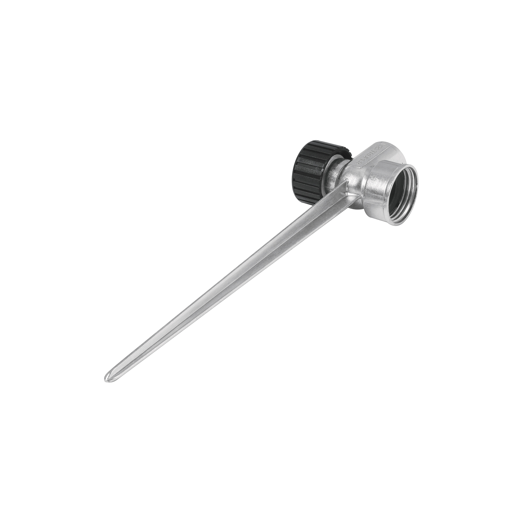 Estaca metálica universal 8' dos vías, para aspersor, Truper