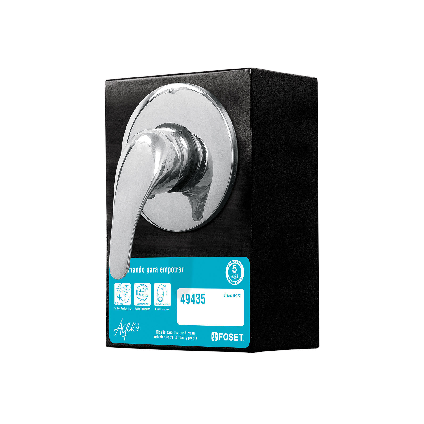 Exhibidor con monomando para regadera AQM-71, Foset