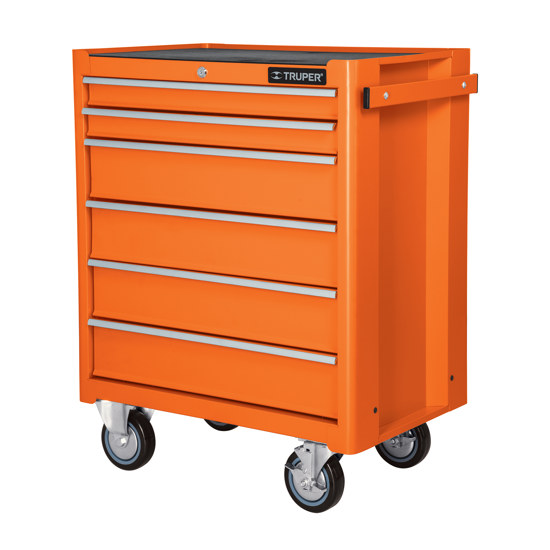 Gabinete metálico móvil, 6 cajones, capacidad 130 kg, Truper