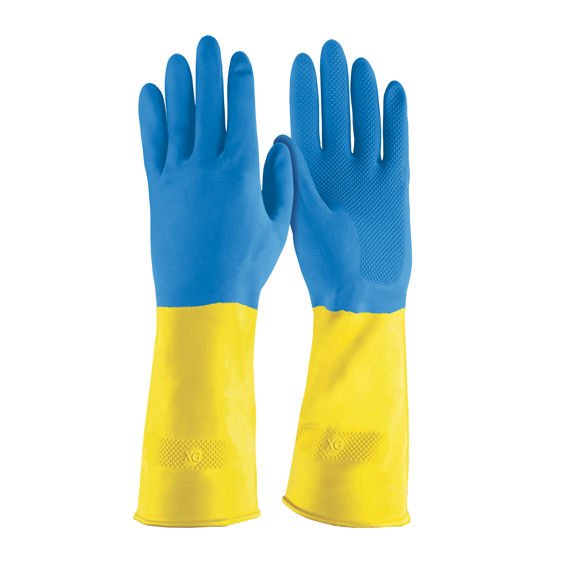Guantes de látex reforzados para limpieza, XG, Truper