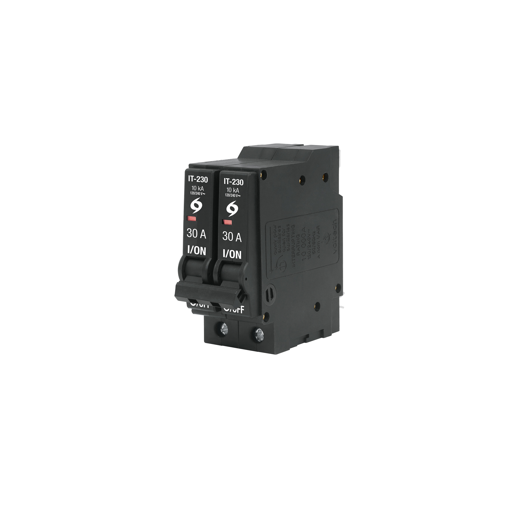 Interruptor de 2 polos 30A, enchufable, VOLTECK