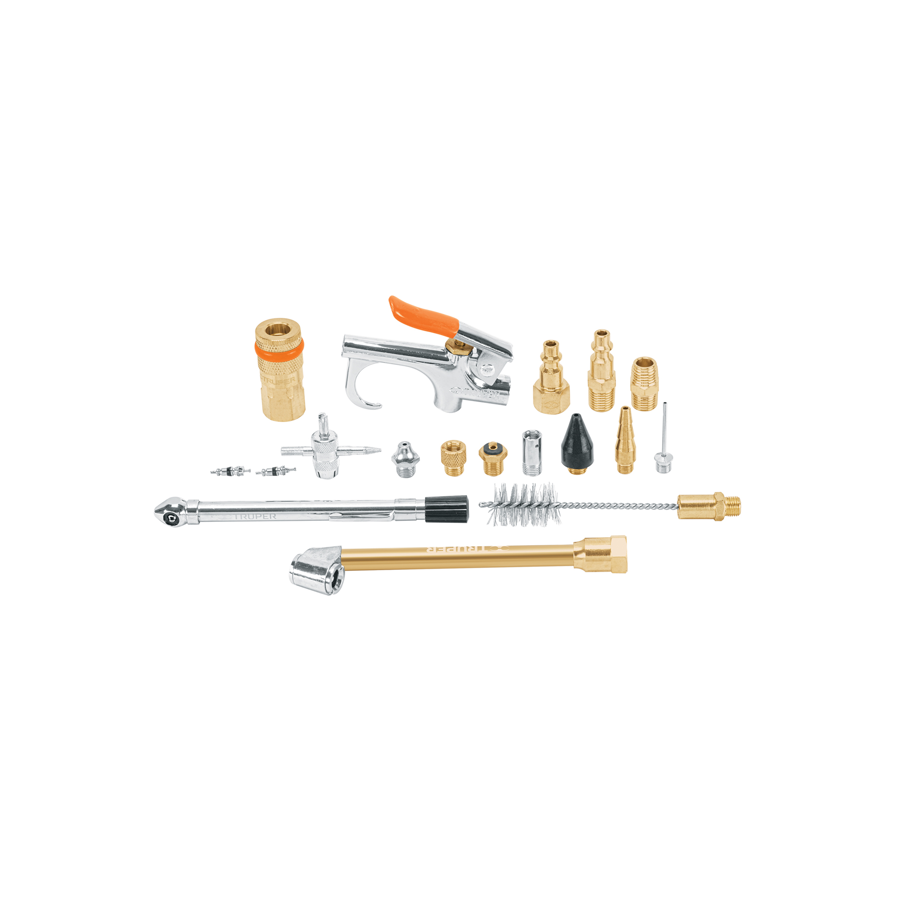 Juego de 18 accesorios neumáticos, cuerda 1/4' NPT, TRUPER