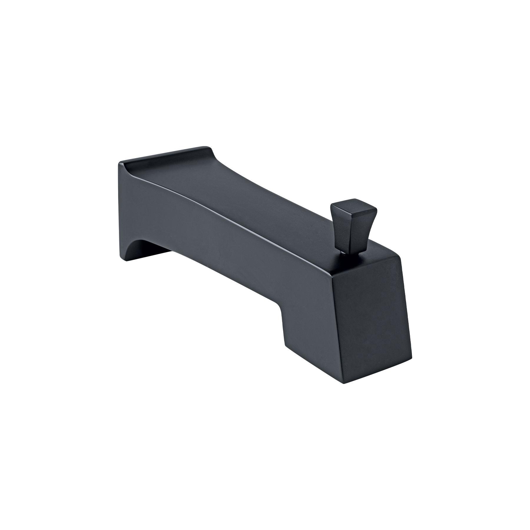 Salida de tina con desviador, negro, FOSET KUBO