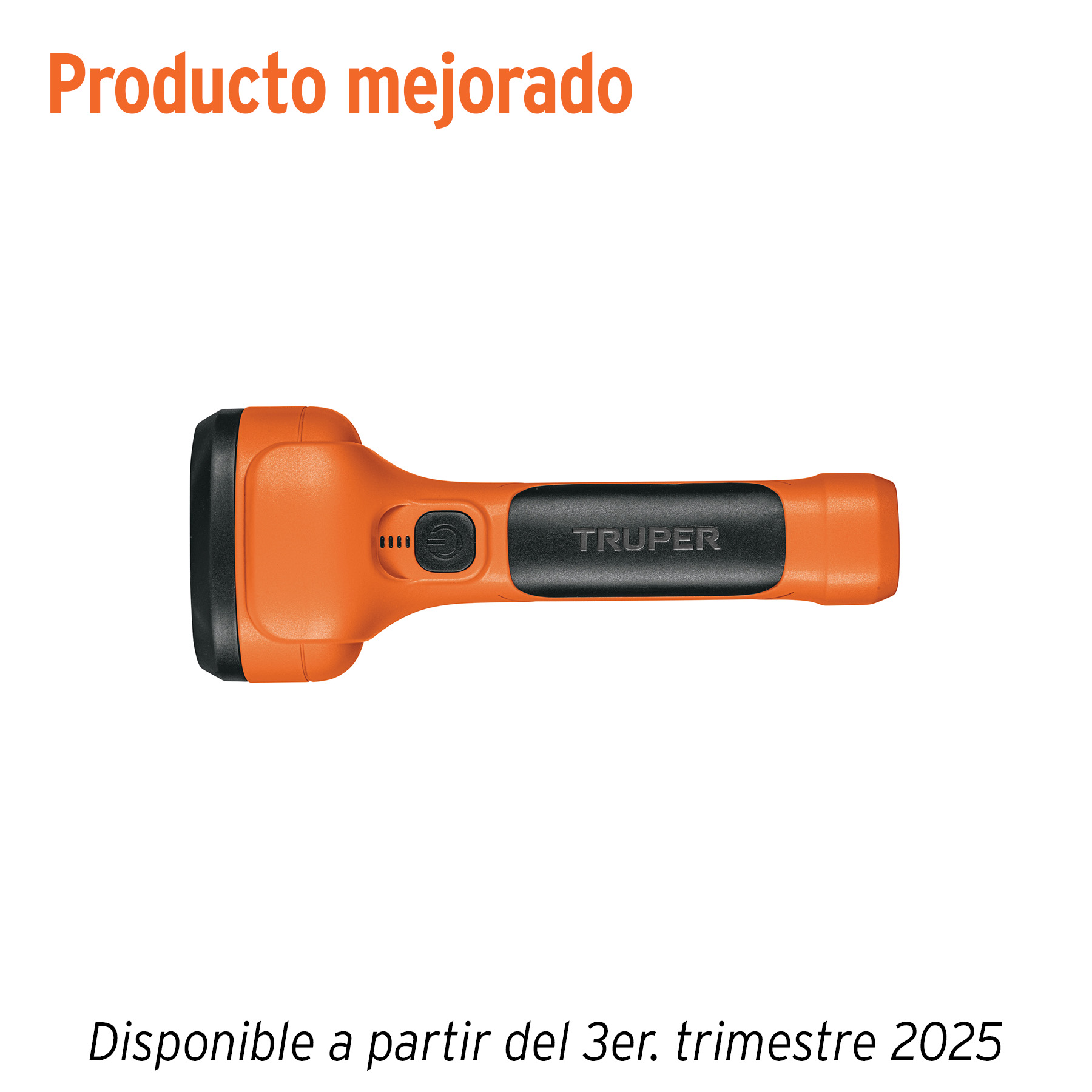 Linterna plástica 1 LED 200 lm recargable, Truper