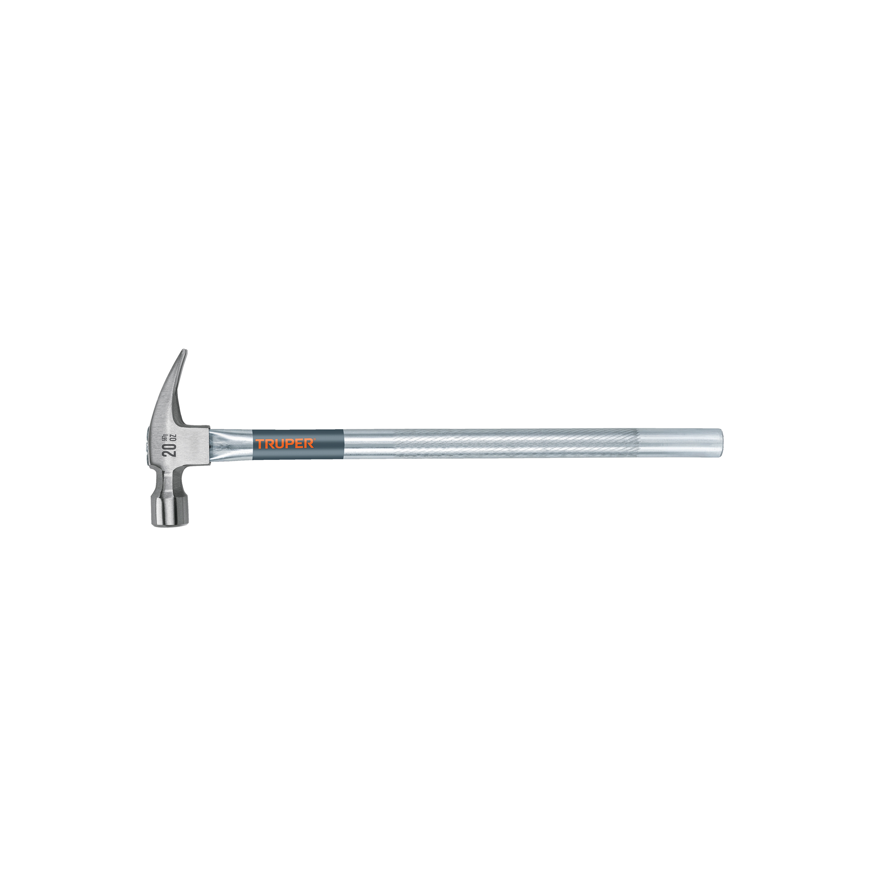 Martillo tubular pulido 20 oz alojamiento imantado uña recta