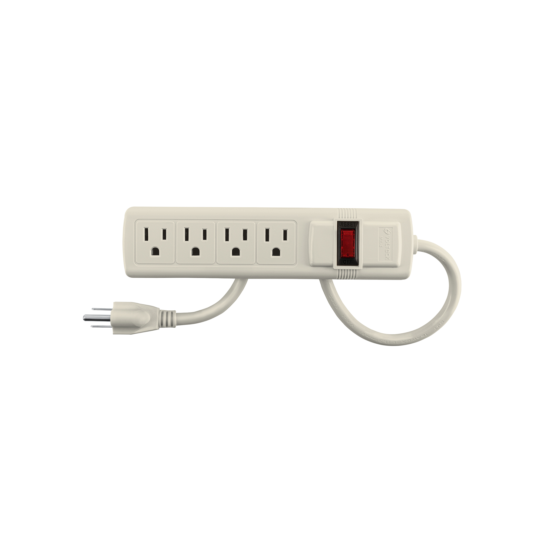Multicontacto 16 AWG uso rudo con 4 entradas, Volteck