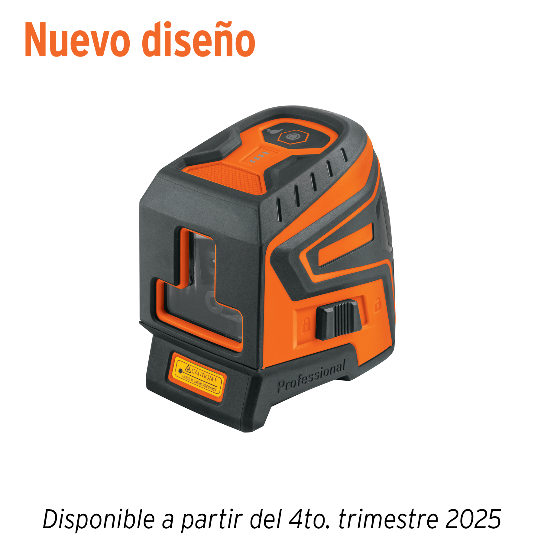 Nivel láser verde, alcance 30 m, recargable, TRUPER