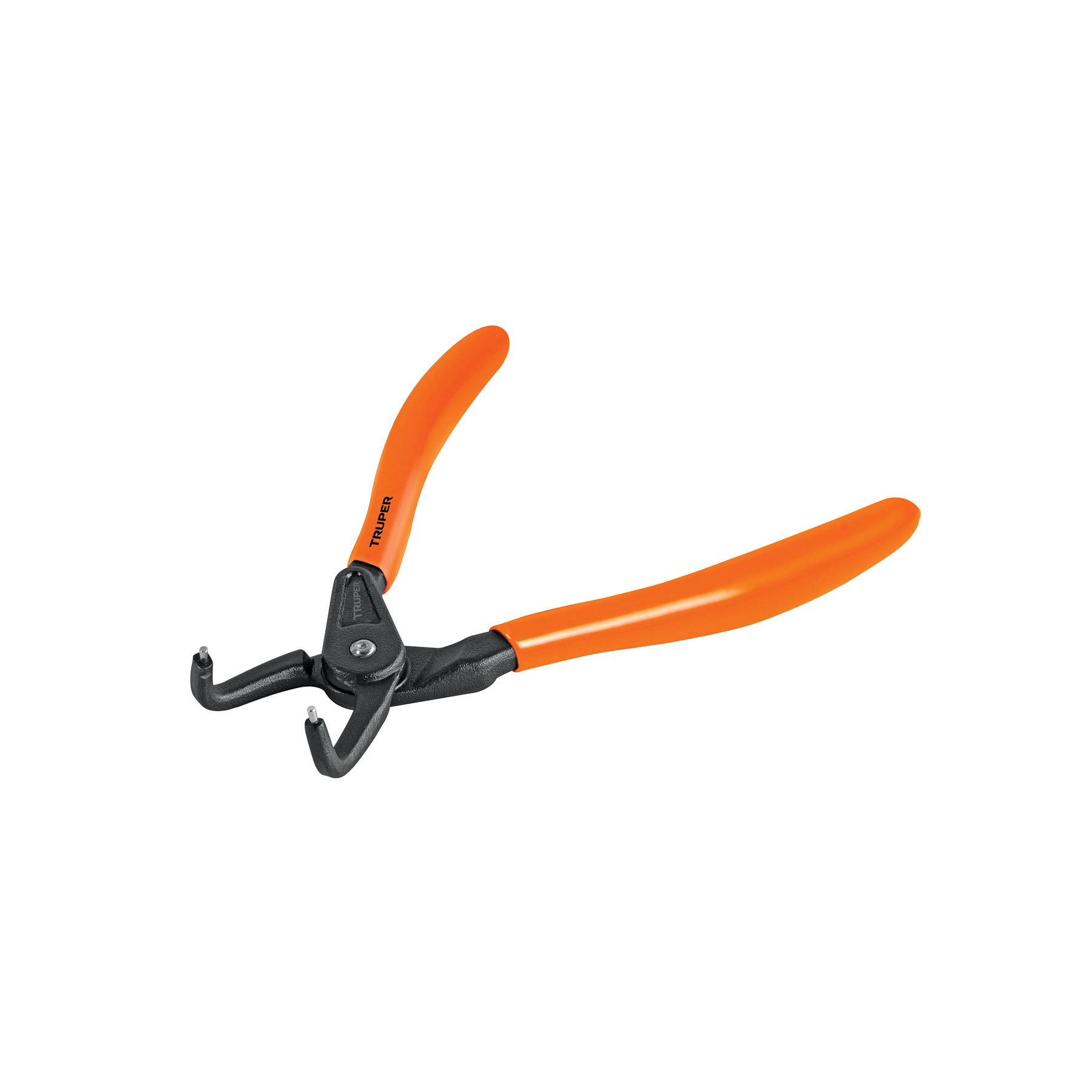 Pinza punta a 90° 6-3/4' para cerrar anillos, mango de PVC