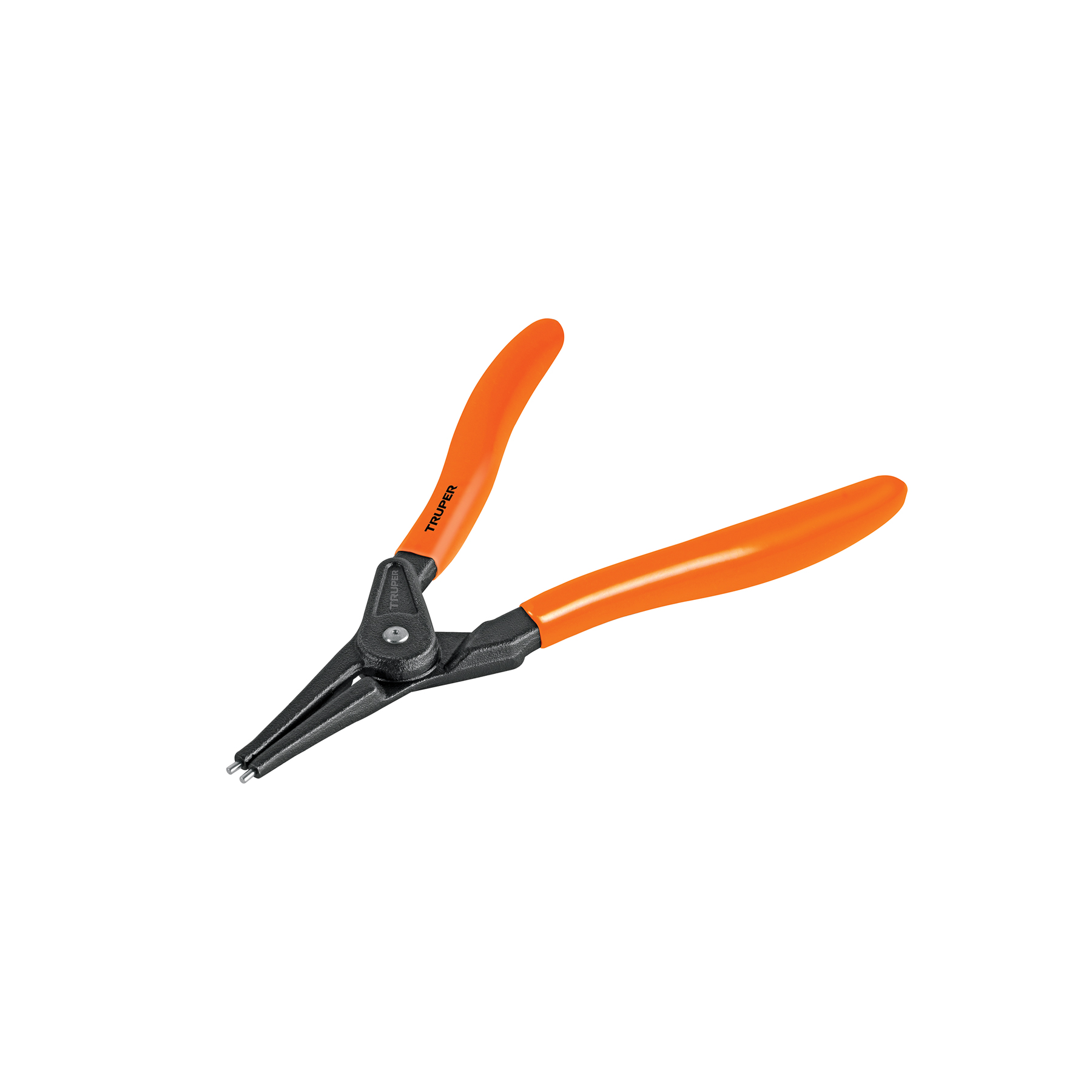 Pinza punta recta 7' para abrir anillos, mango de PVC
