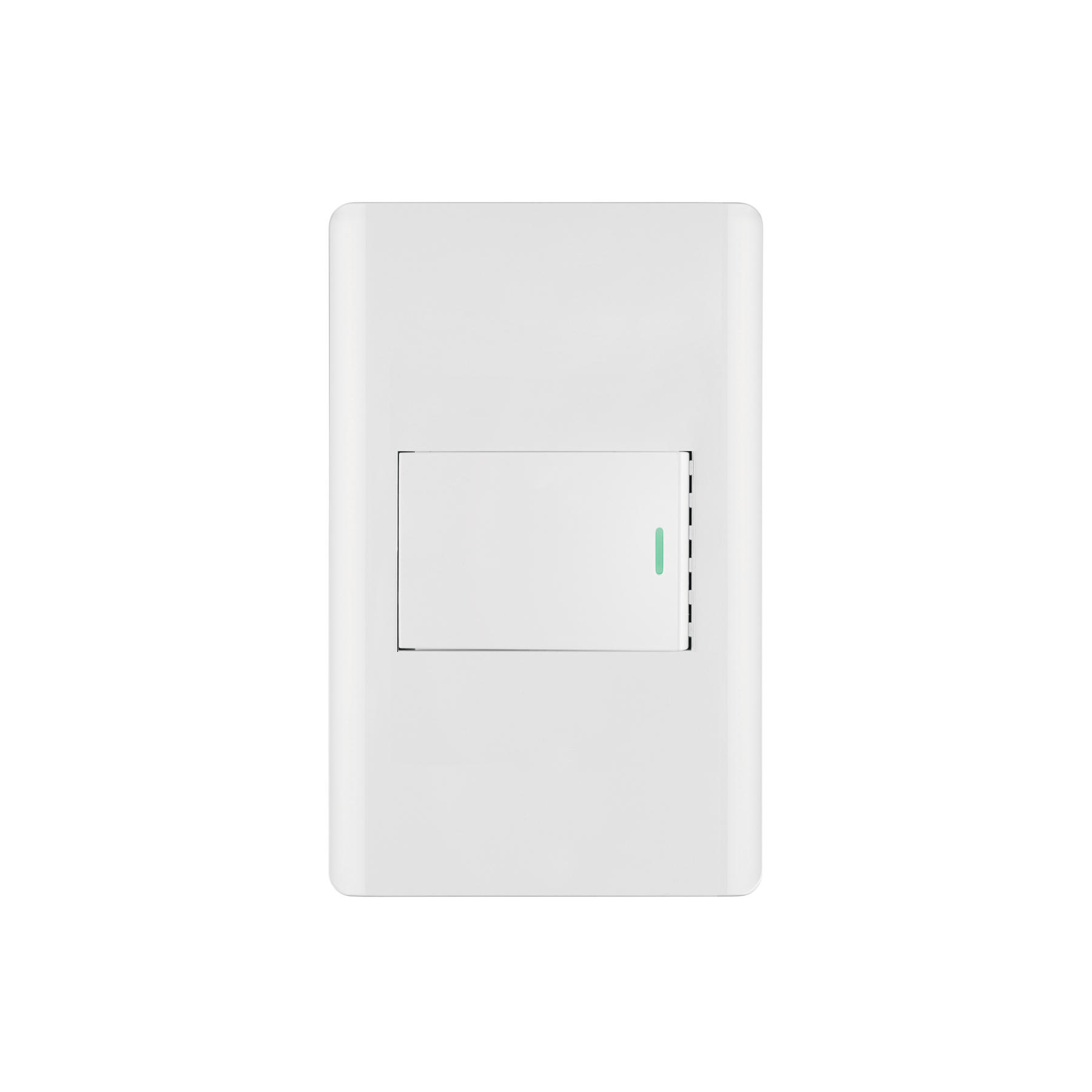 Placa armada blanca 1 interruptor 1.5 módulos, Lisboa