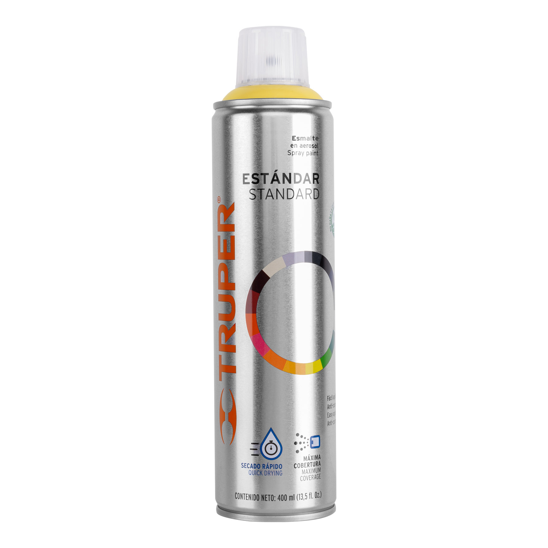 Pintura en aerosol, marfil, bote esbelto, 400 ml