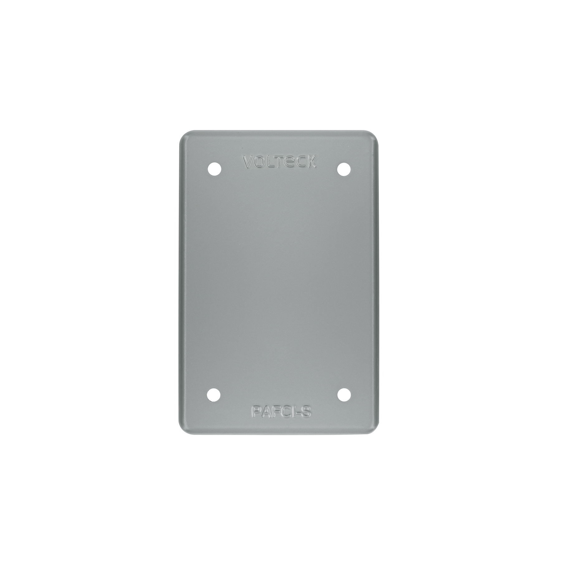 Placa tipo FS ciega, de sobreponer, Volteck
