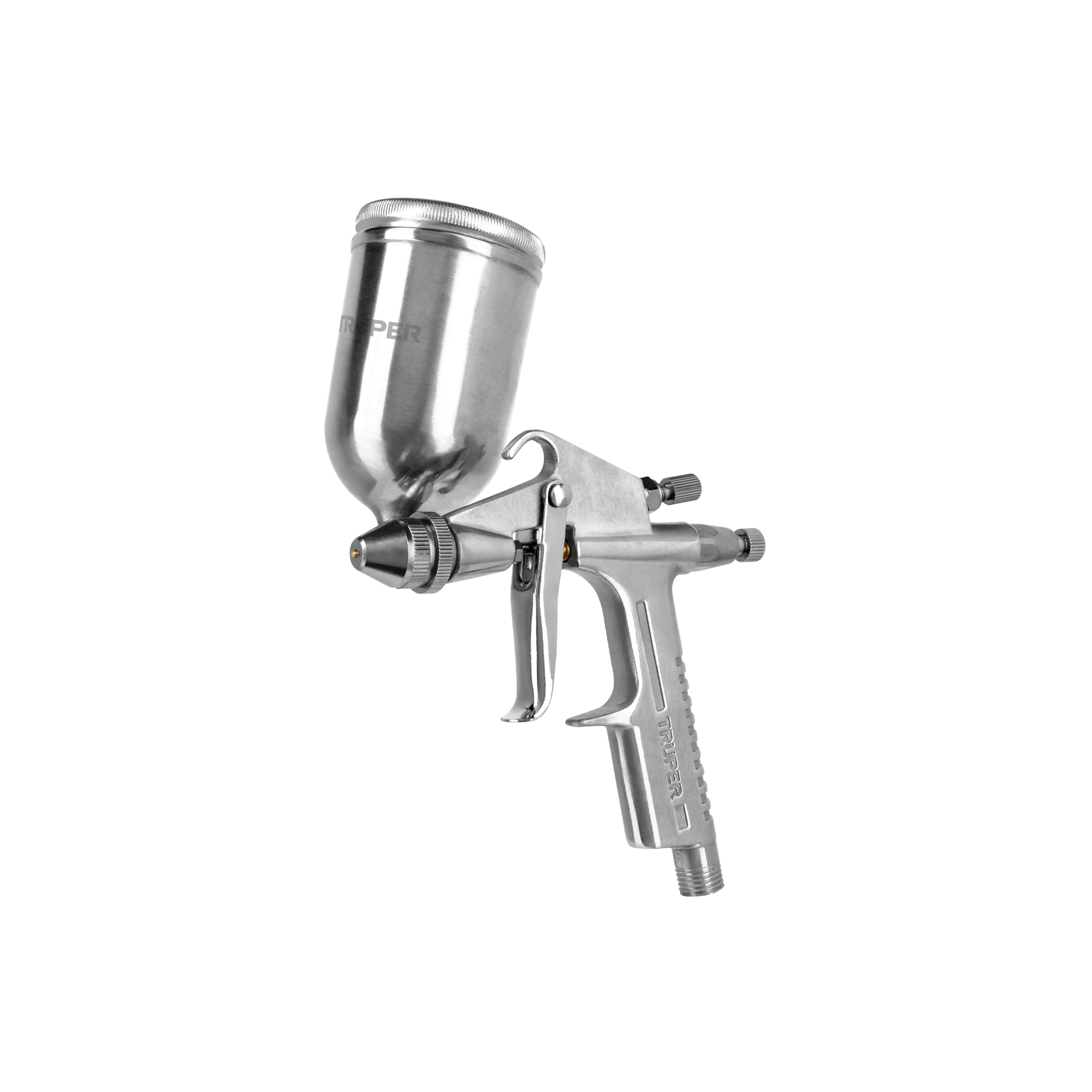 Pistola compacta p/retoque LVMP vaso alum, 0.5 mm, Truper