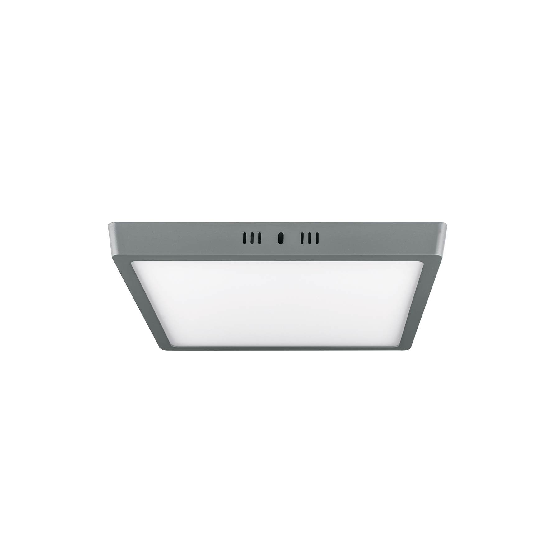 Luminario LED tipo plafón 24 W, cuadrado, luz de día, gris