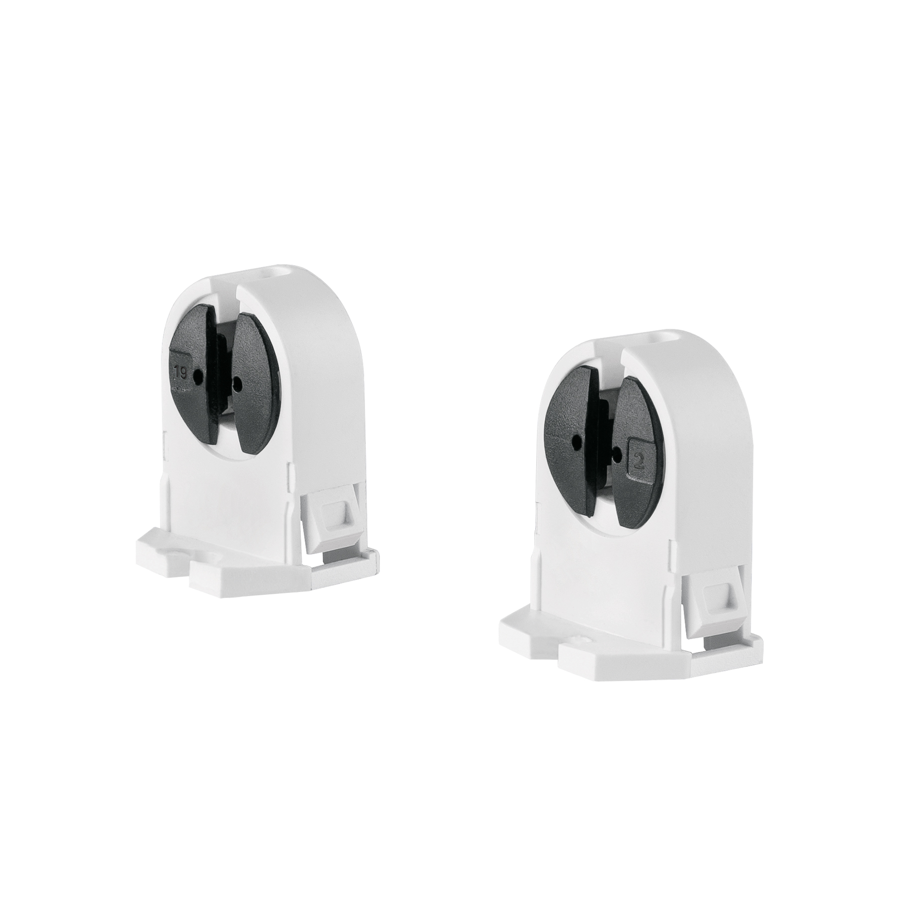 Bolsa 2 pz portalámparas p/tubo LED y fluorescente, base G5