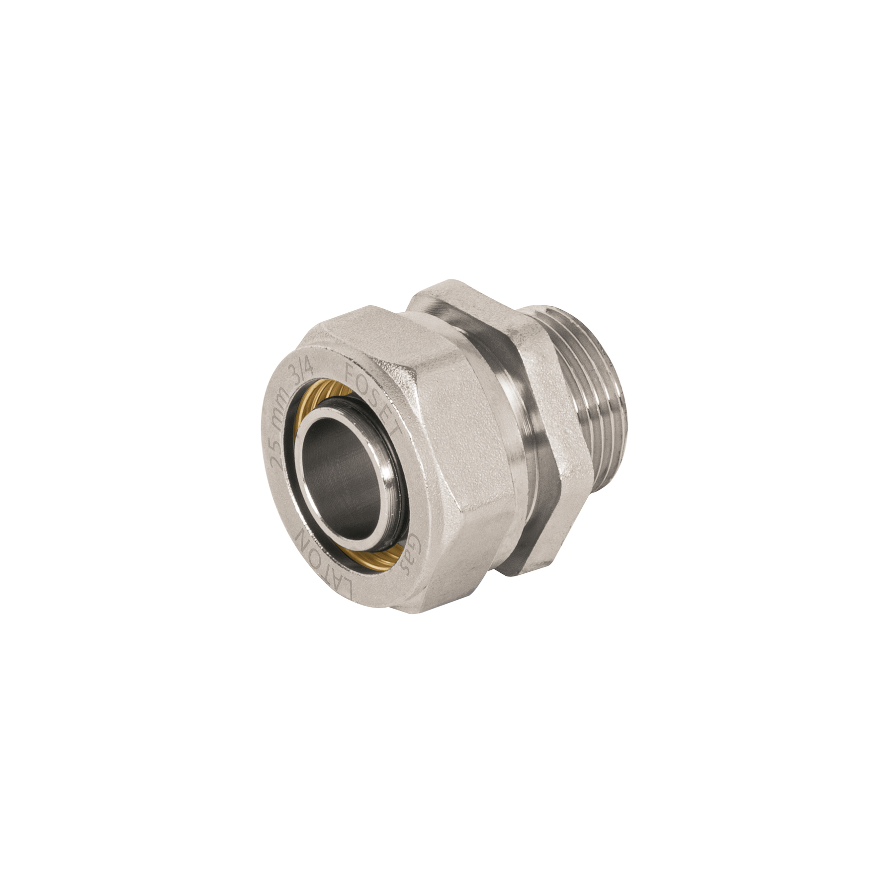 Conector para PEALPE, 3/4', con rosca macho, Foset