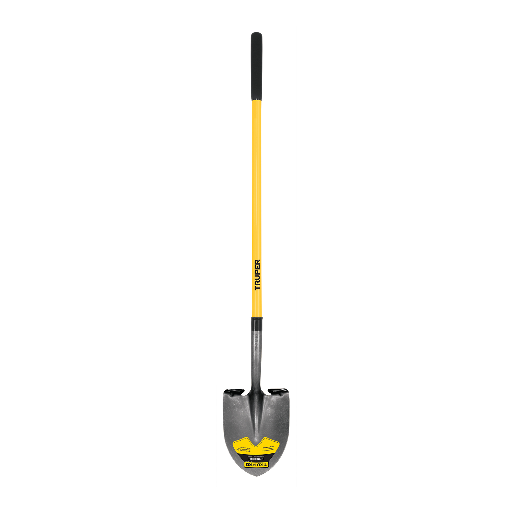 Pala redonda Tru Pro, mango largo de fibra de vidrio 48'
