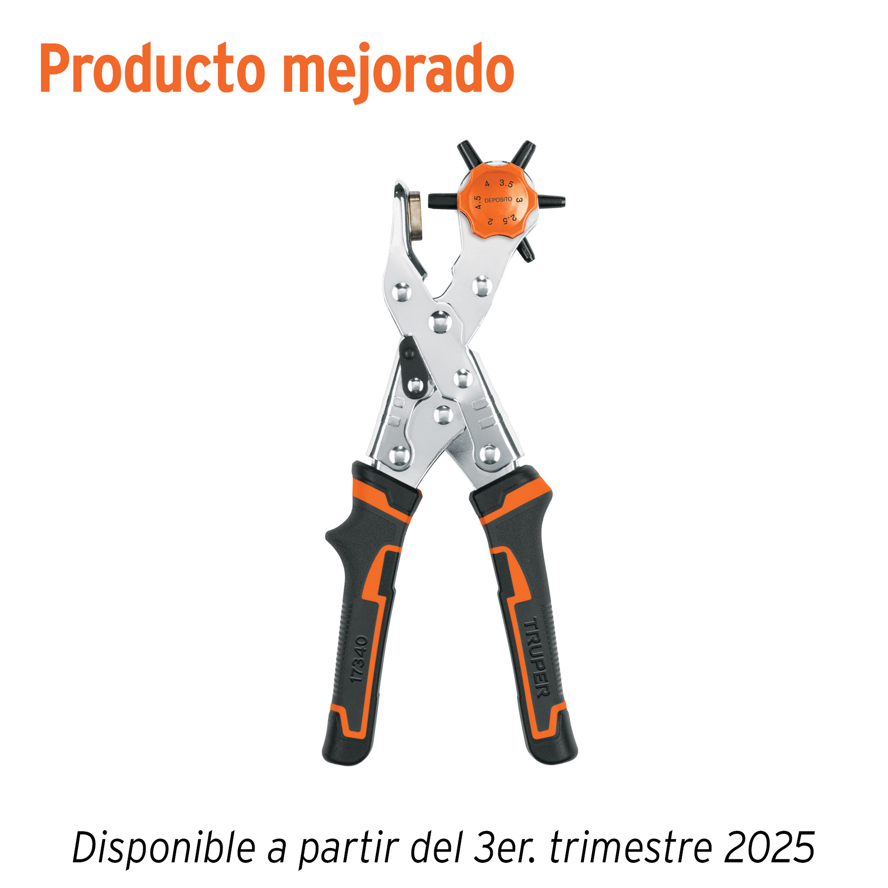 Pinza sacabocados 9' mango de PVC, Truper