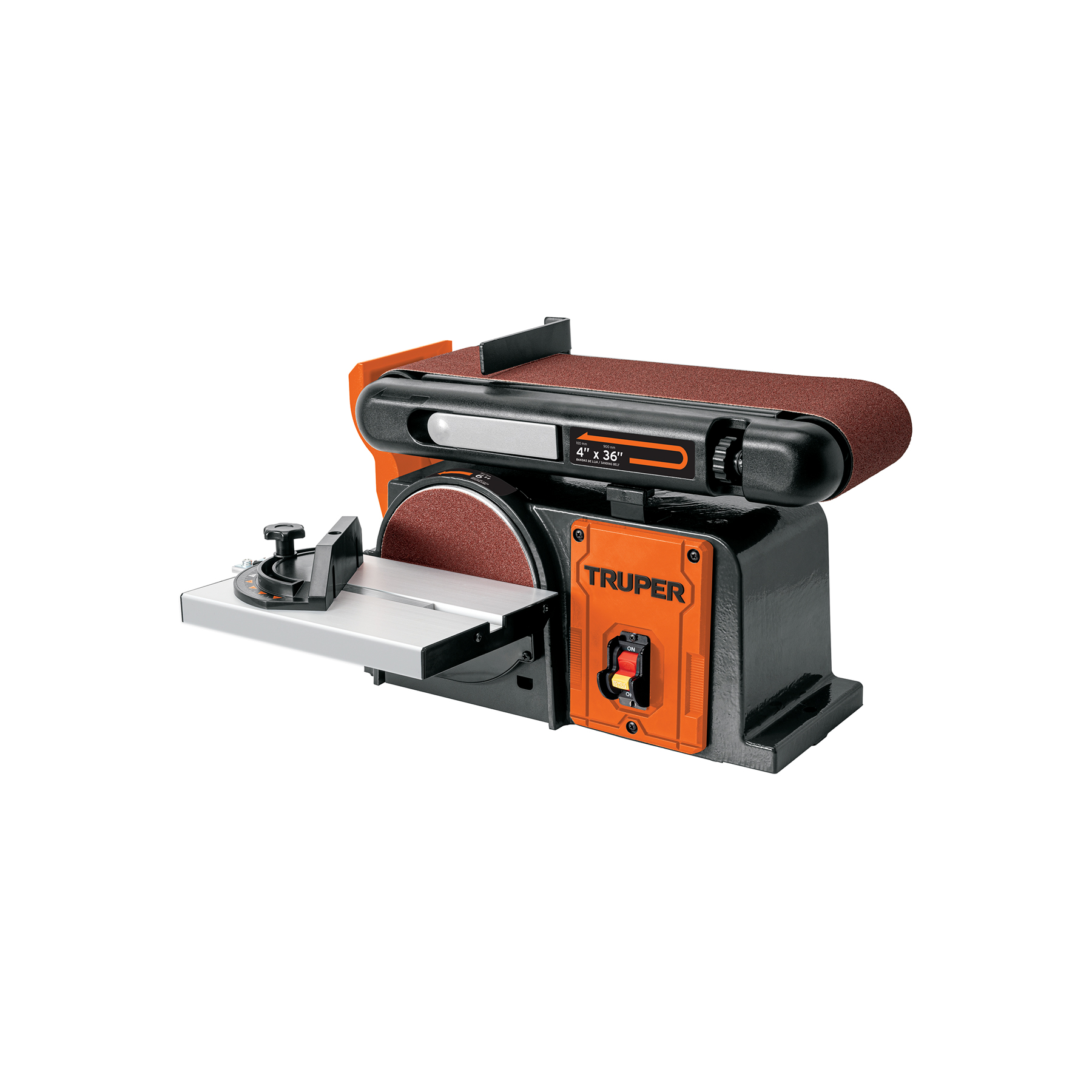 Lijadora de banda y disco 4 x 6', 1/2 HP (375 W), Truper