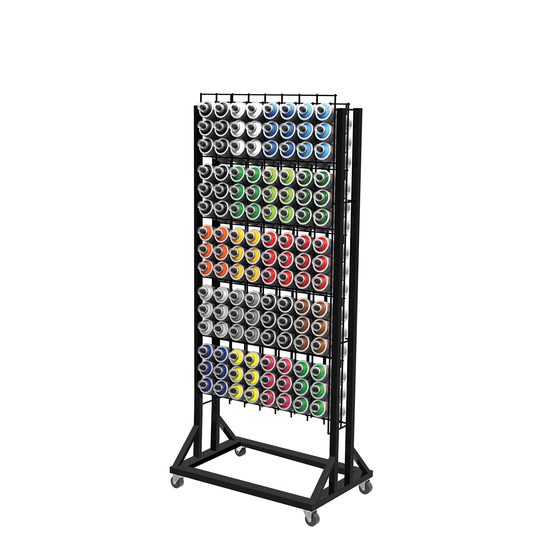 Rack para 120 pinturas en aerosol, Truper
