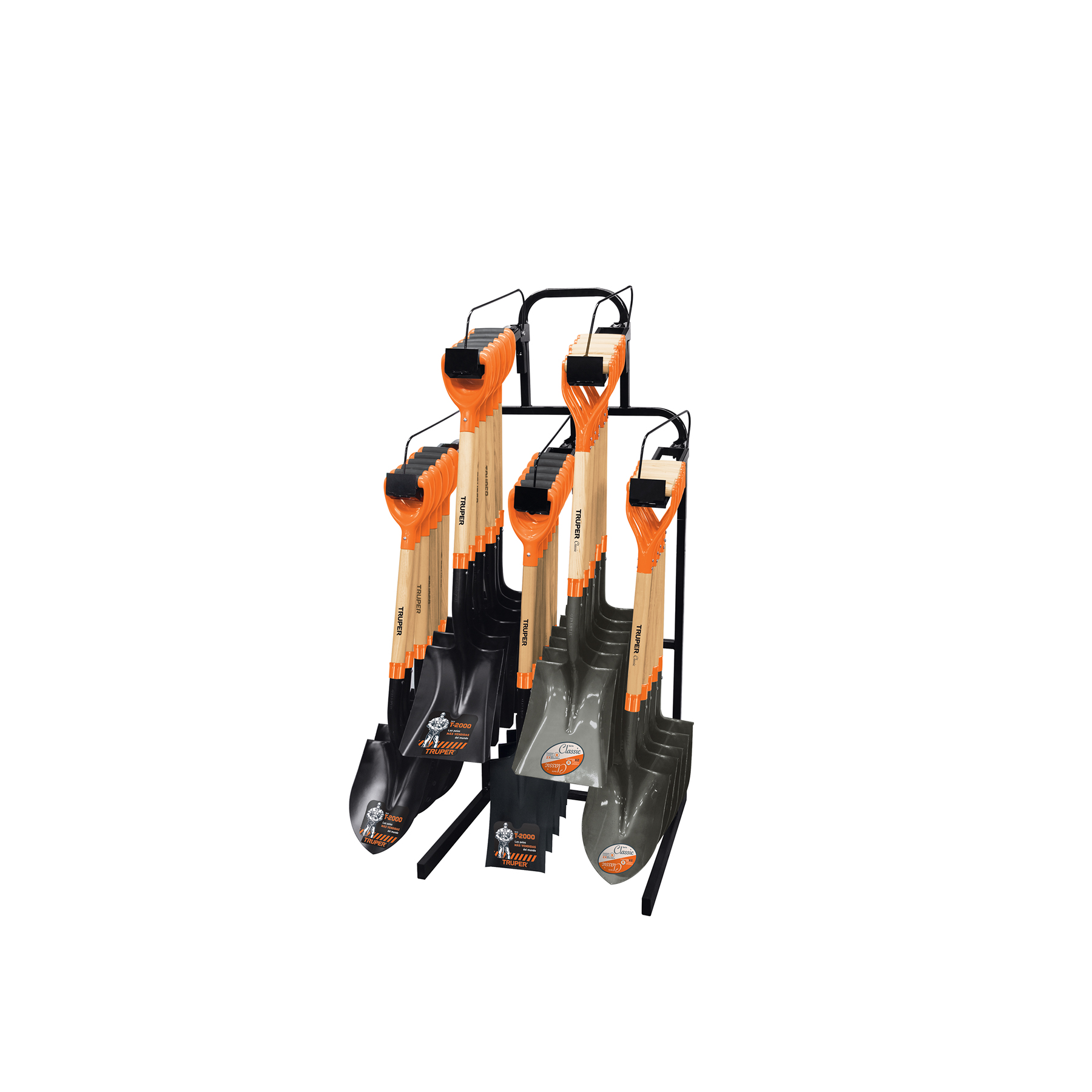 Rack para palas con mango 'Y' de pared para 30 pz, Truper