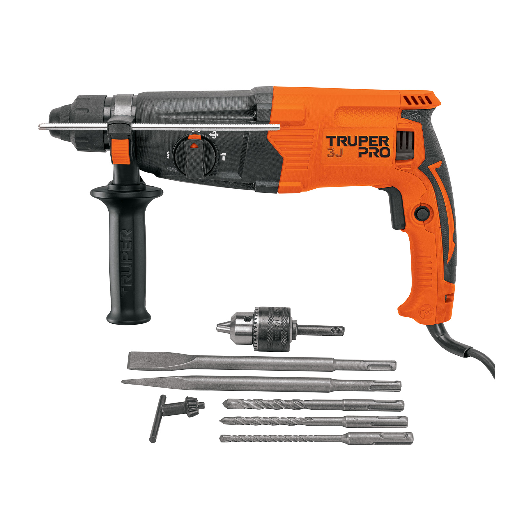 Rotomartillo SDS Plus 3.2 Joules, 800W, TRUPER PRO