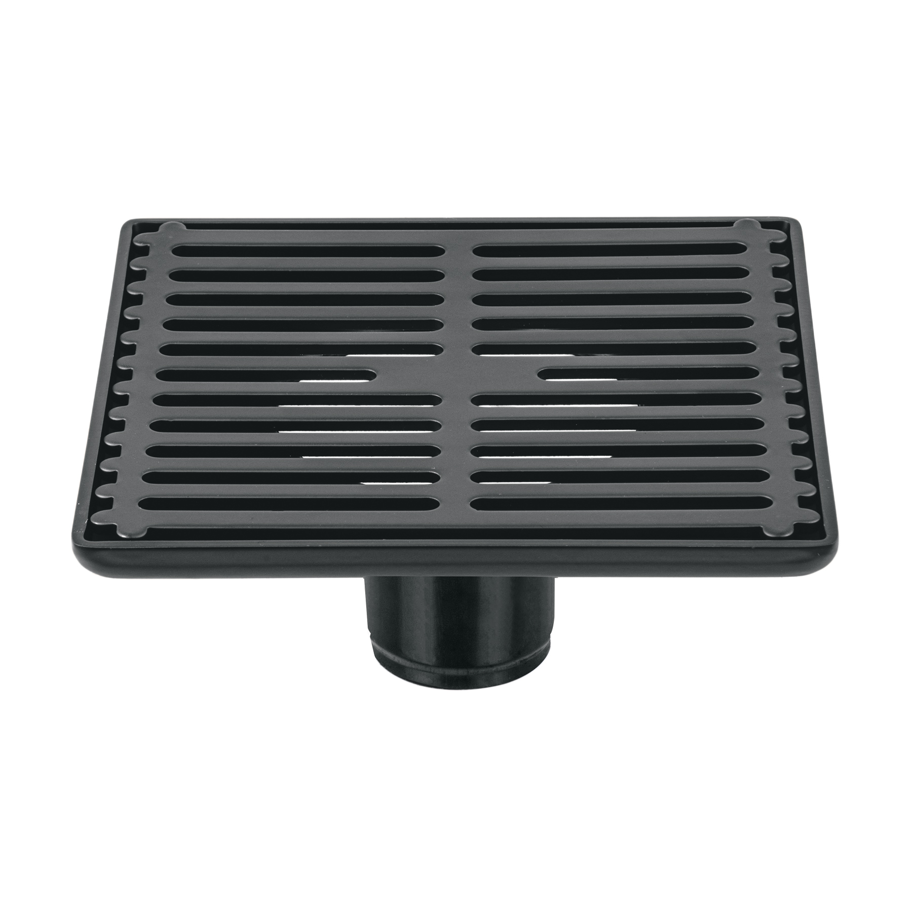 Resumidero cuadrado 6'x 6', acero inoxidable, negro, Aqua