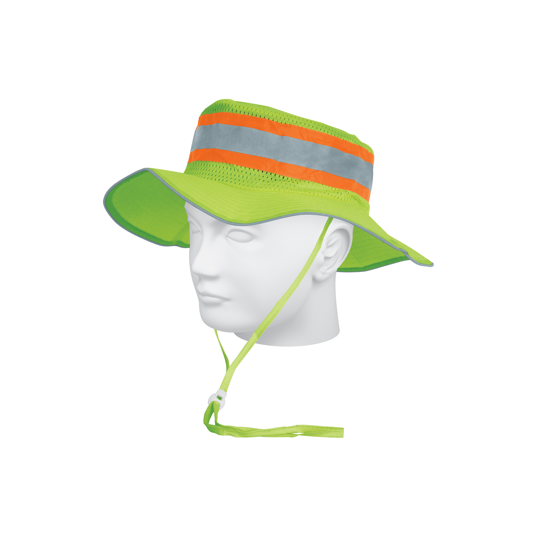 Sombrero verde alta visibilidad con reflejante, Truper